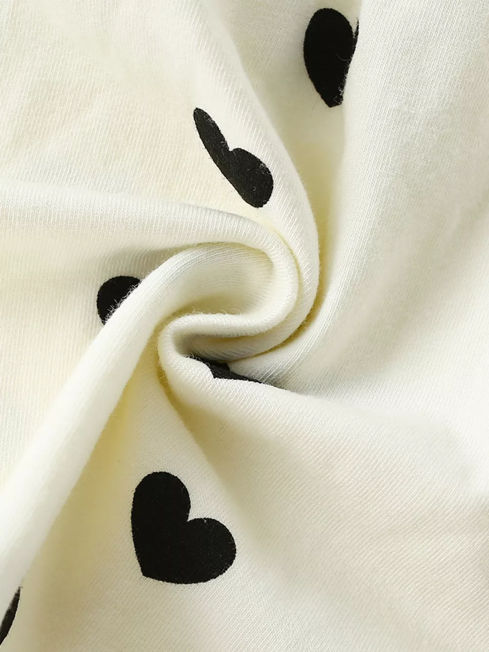 Children's Heart Print Ruffle Sleeve Dress, image 5