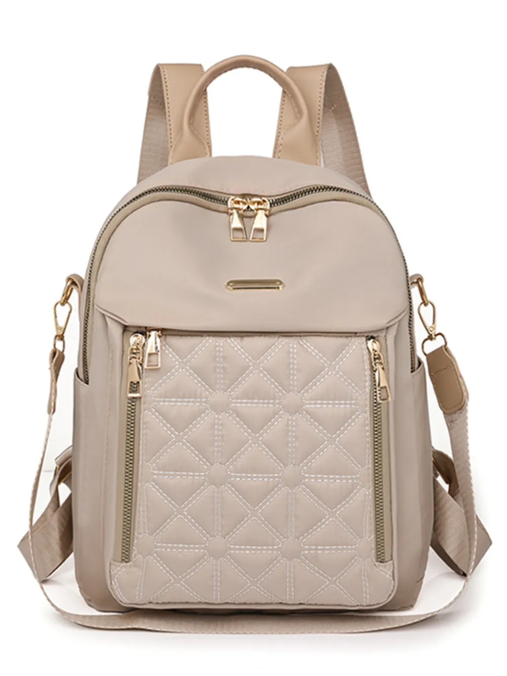 Quilted Oxford Cloth Backpack Bag, image 3