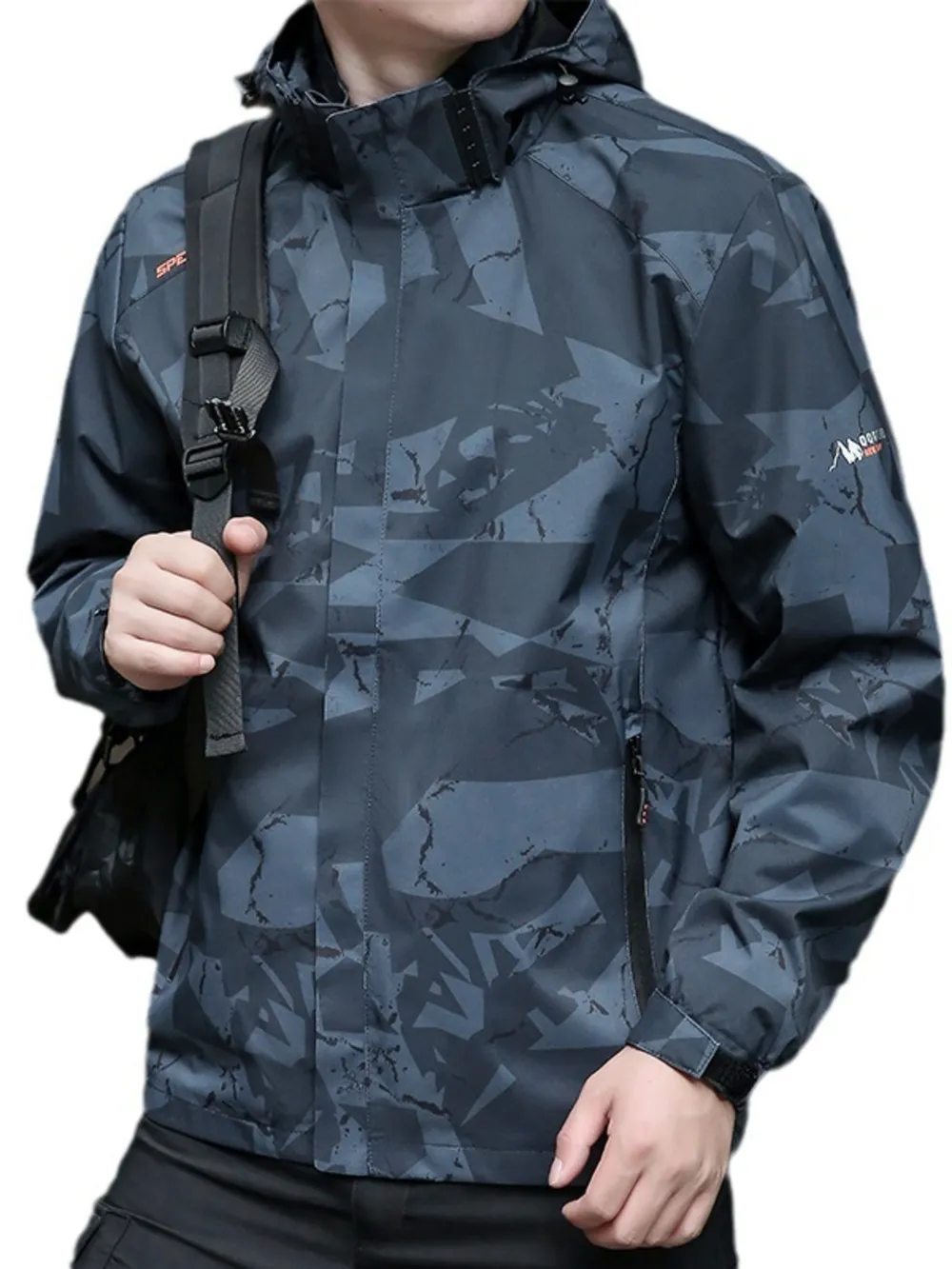 Men's Plus Size Windproof Outdoor Jacket, image 7