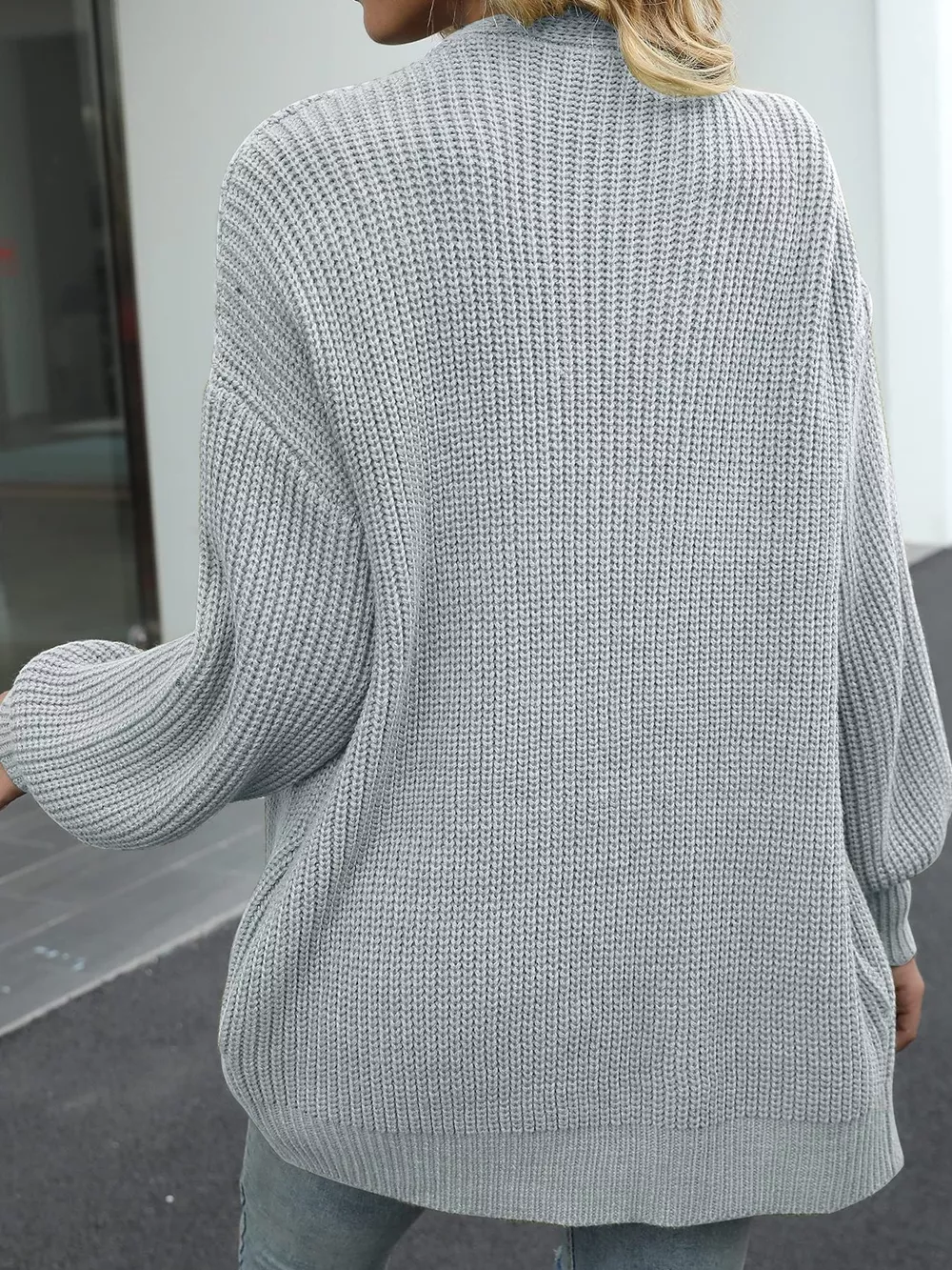 Open-Front Chunky Knit Cardigan, image 16