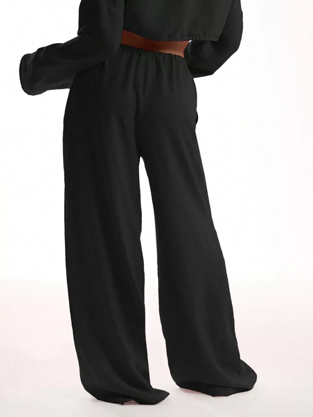 Drawstring Wide Leg Pants, image 9