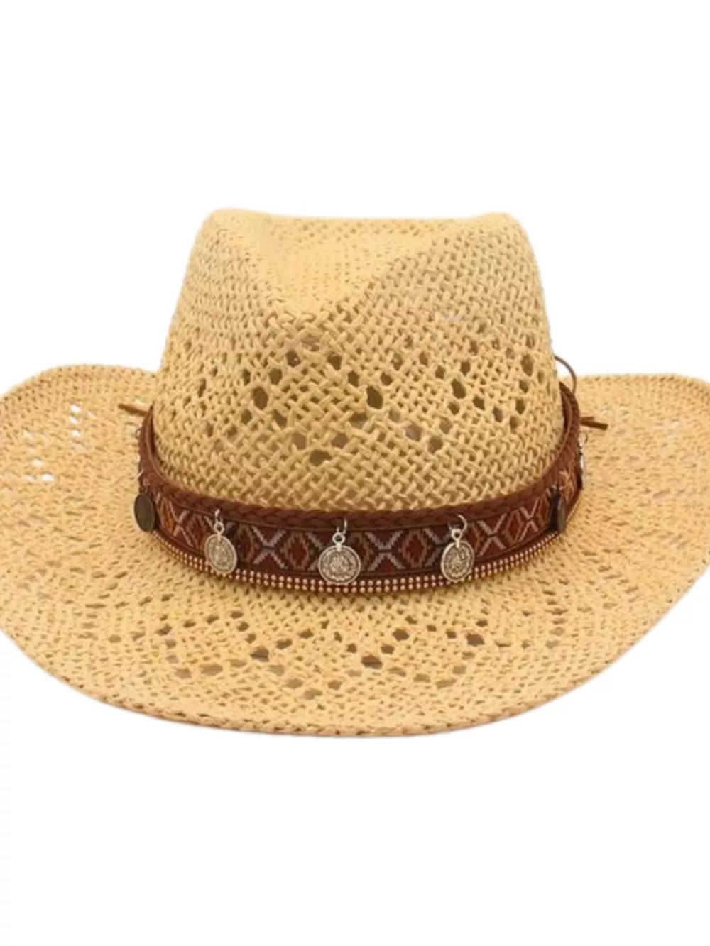 Boho Woven Cowboy Hat, image 3