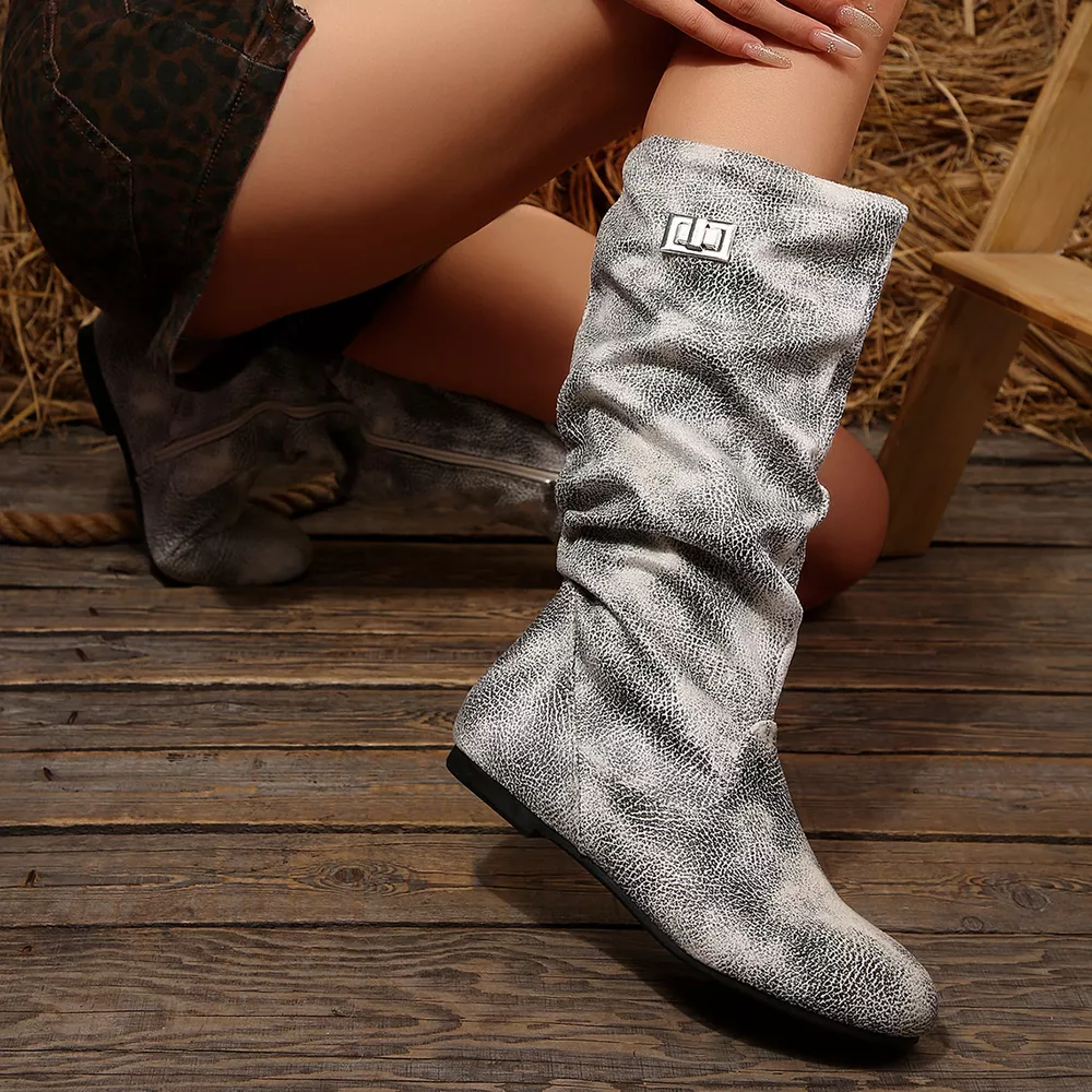 Slouchy Mid-Calf Boots, image 14