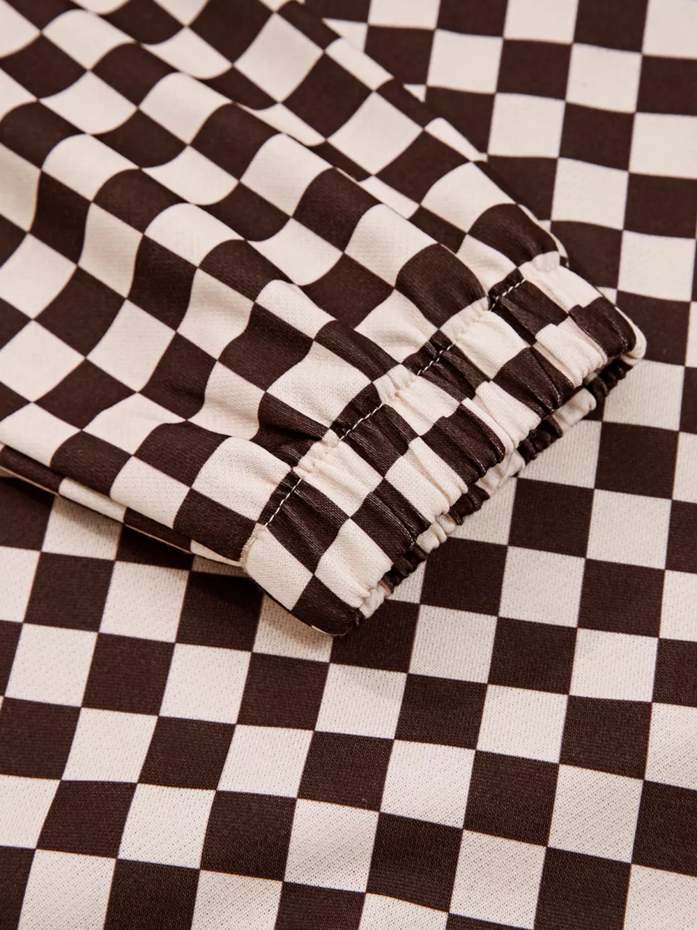 Checkered Drawstring Hoodie and Pants Set, image 12