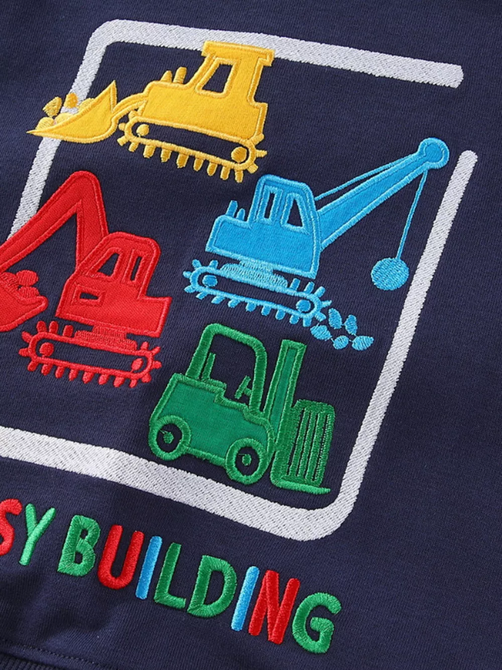 Children's Construction Vehicle Crew Neck Sweatshirt, image 2