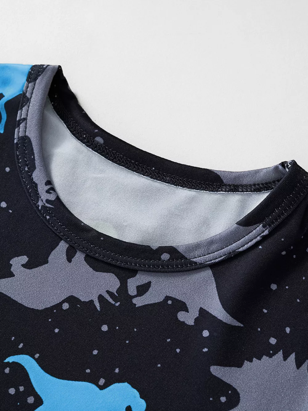 Children's Dinosaur Print Top and Shorts Casual Set, image 3