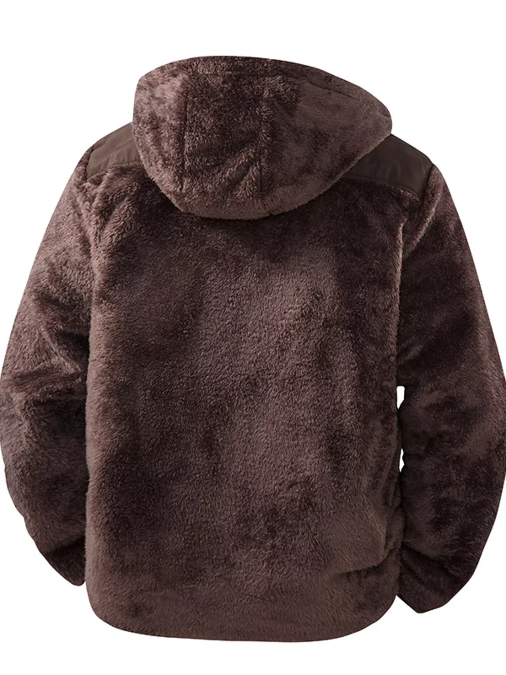 Men's Zip Up Fleece Hooded Jacket, image 4