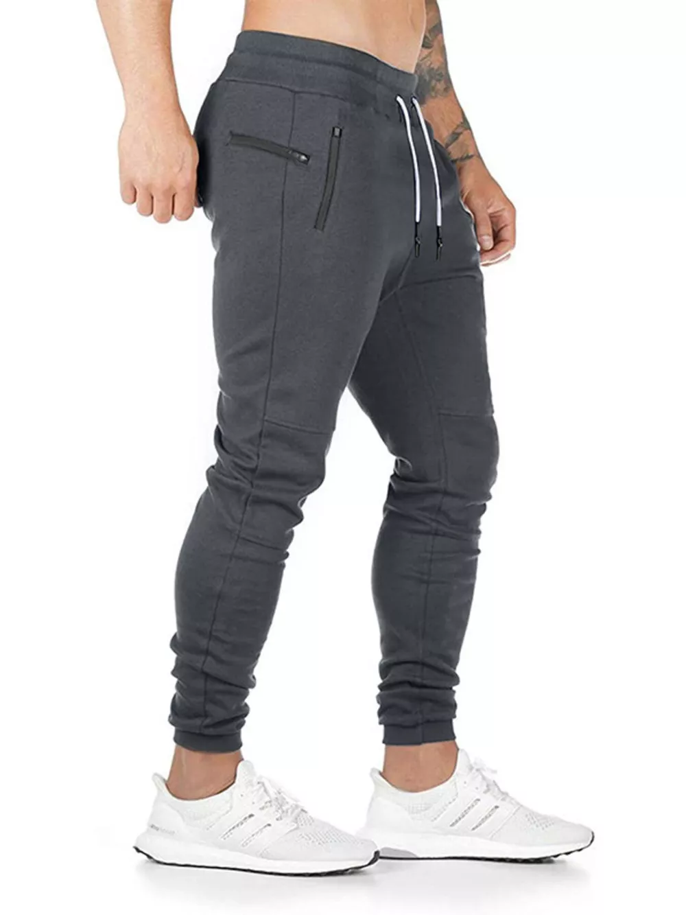 Men's Drawstring Slim Fit Joggers, image 11
