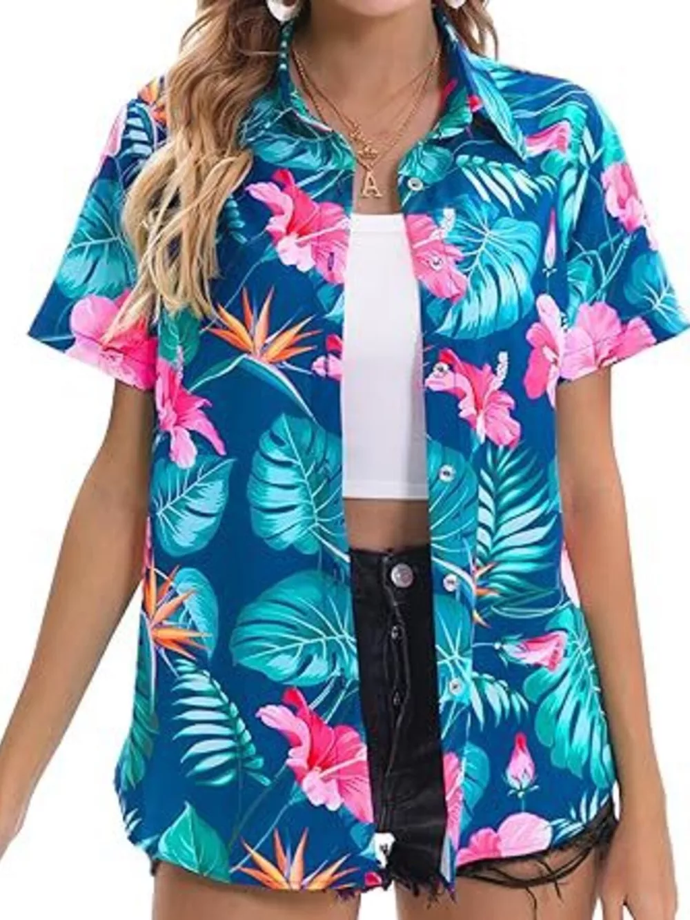 Plant Print Short Sleeve Shirt, image 26