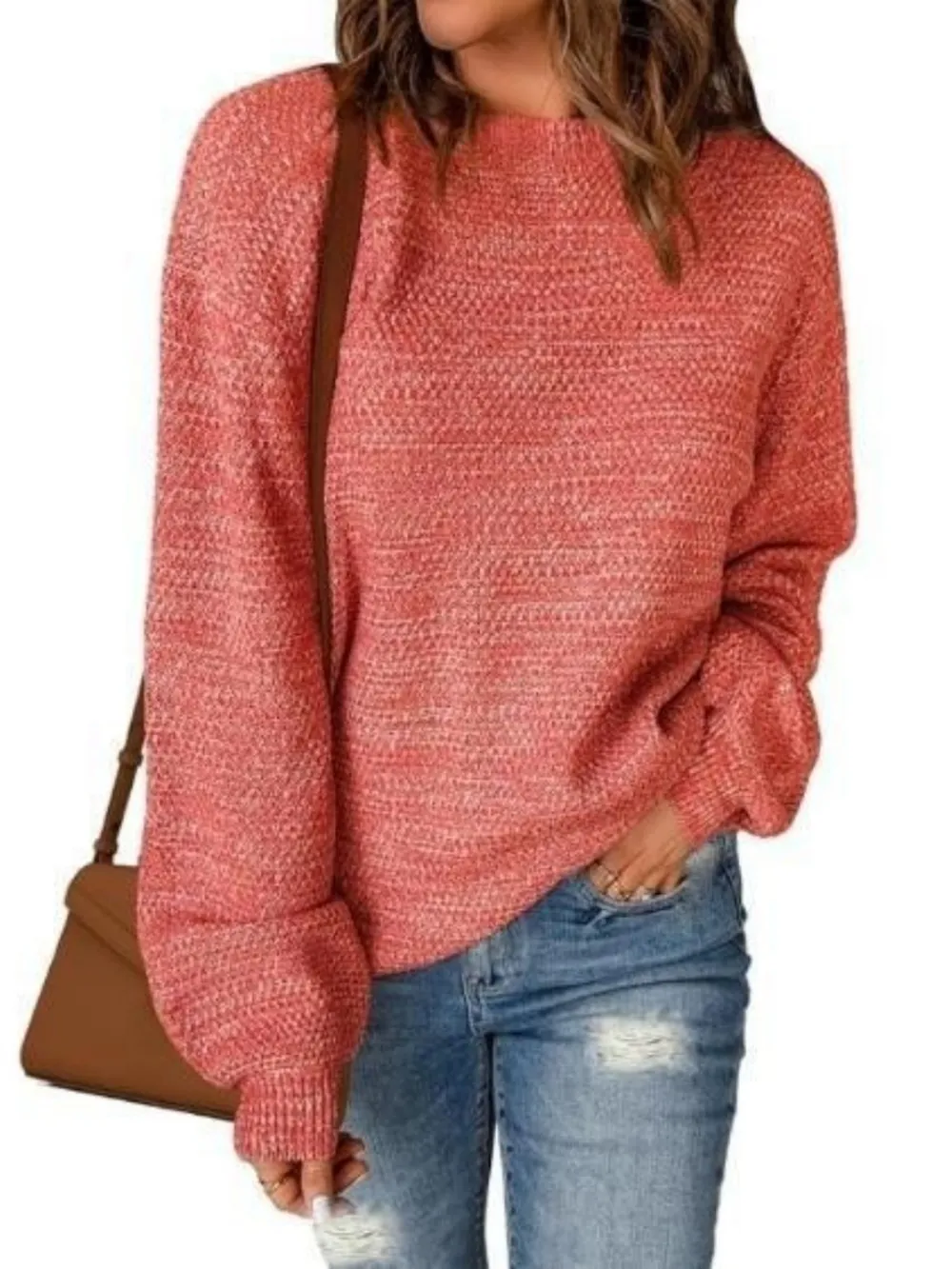 Round Neck Long Sleeve Sweater, image 2
