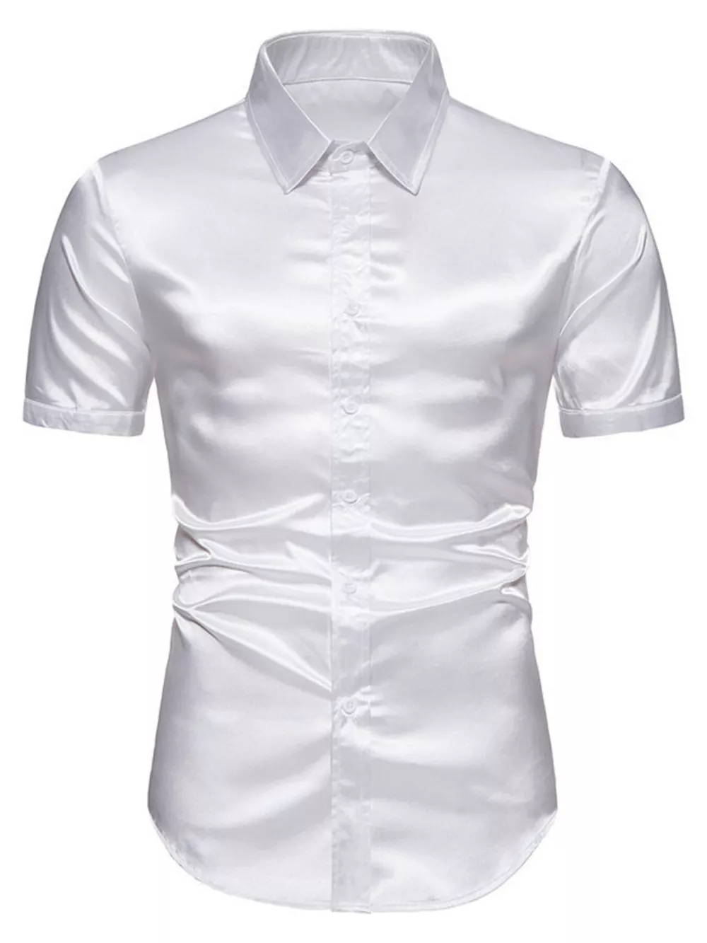 Men's Button Up Short Sleeve Shirt, image 7