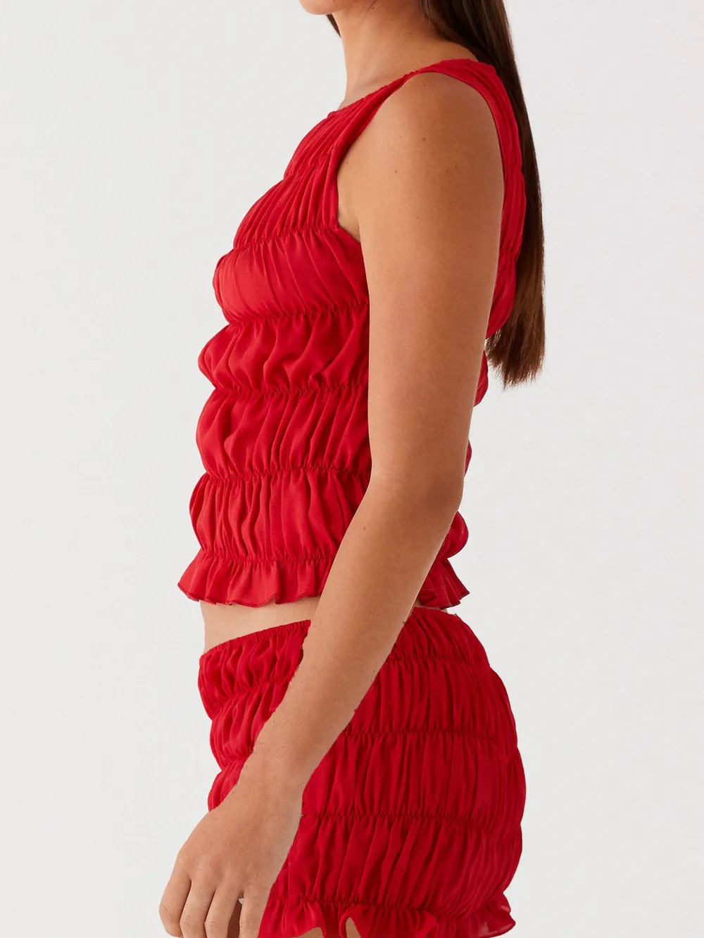 Ruched Texture Tank and Shorts Two-Piece Set, image 21
