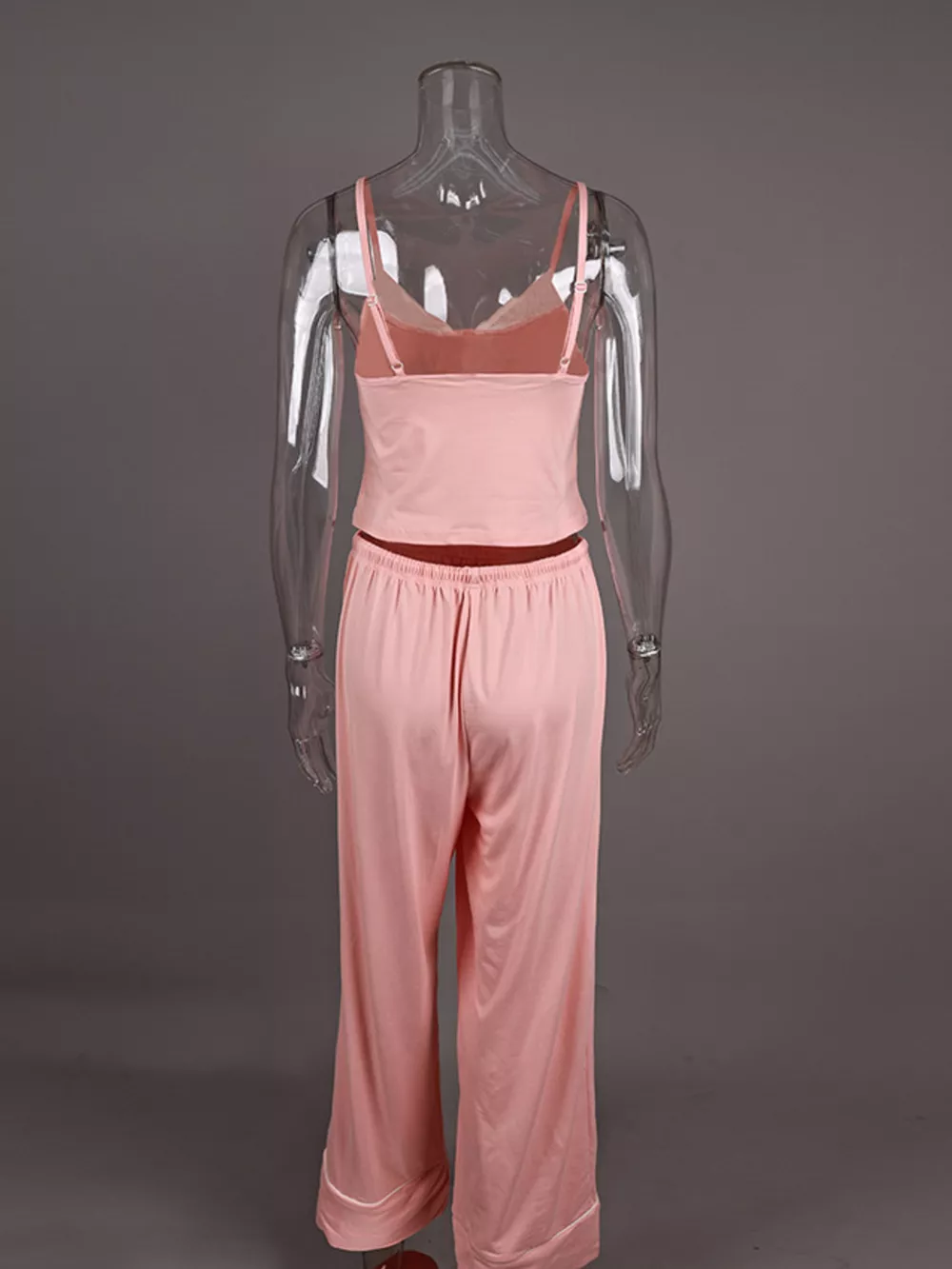 Lace Trim Cami & Pants Lounge Set, image 10
