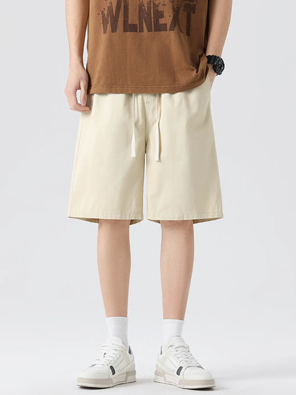 Men's Full Size Wide-Leg Shorts Plus Size, image 6