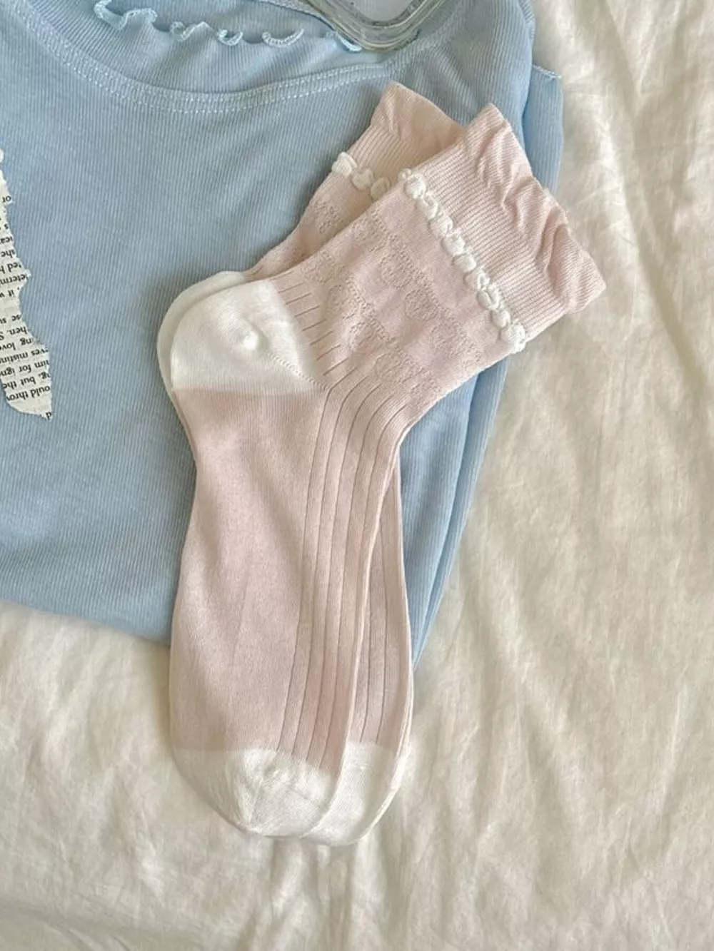 Breathable Knit Crew Socks, image 5