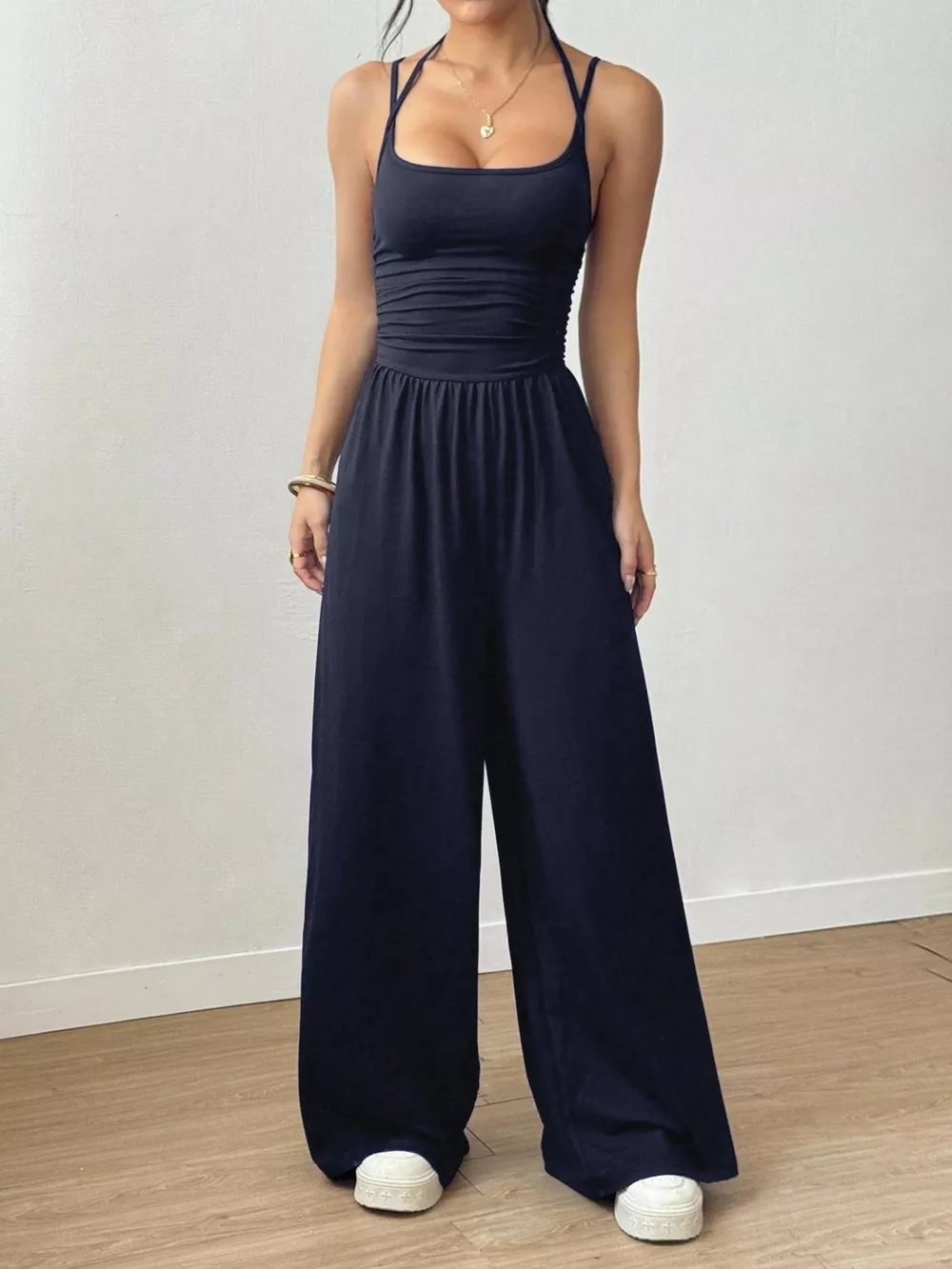 Spaghetti Strap Wide-Leg Jumpsuit, image 15