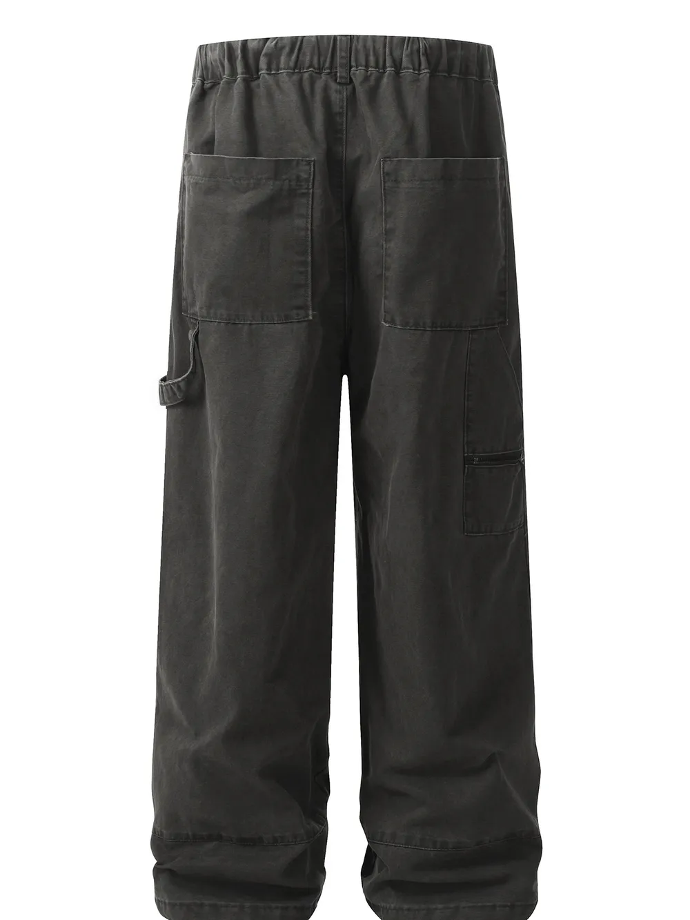 Men's Washed Wide Leg Jeans, image 3