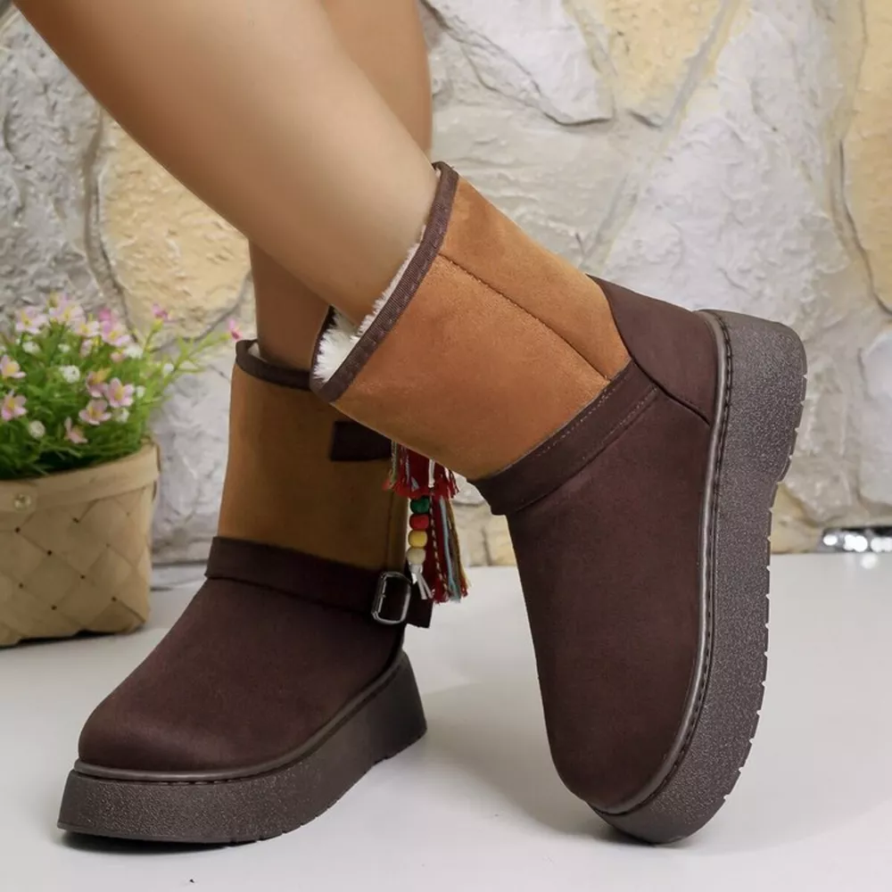 Bohemian Style Ankle Boots with Tassel Decor, image 8