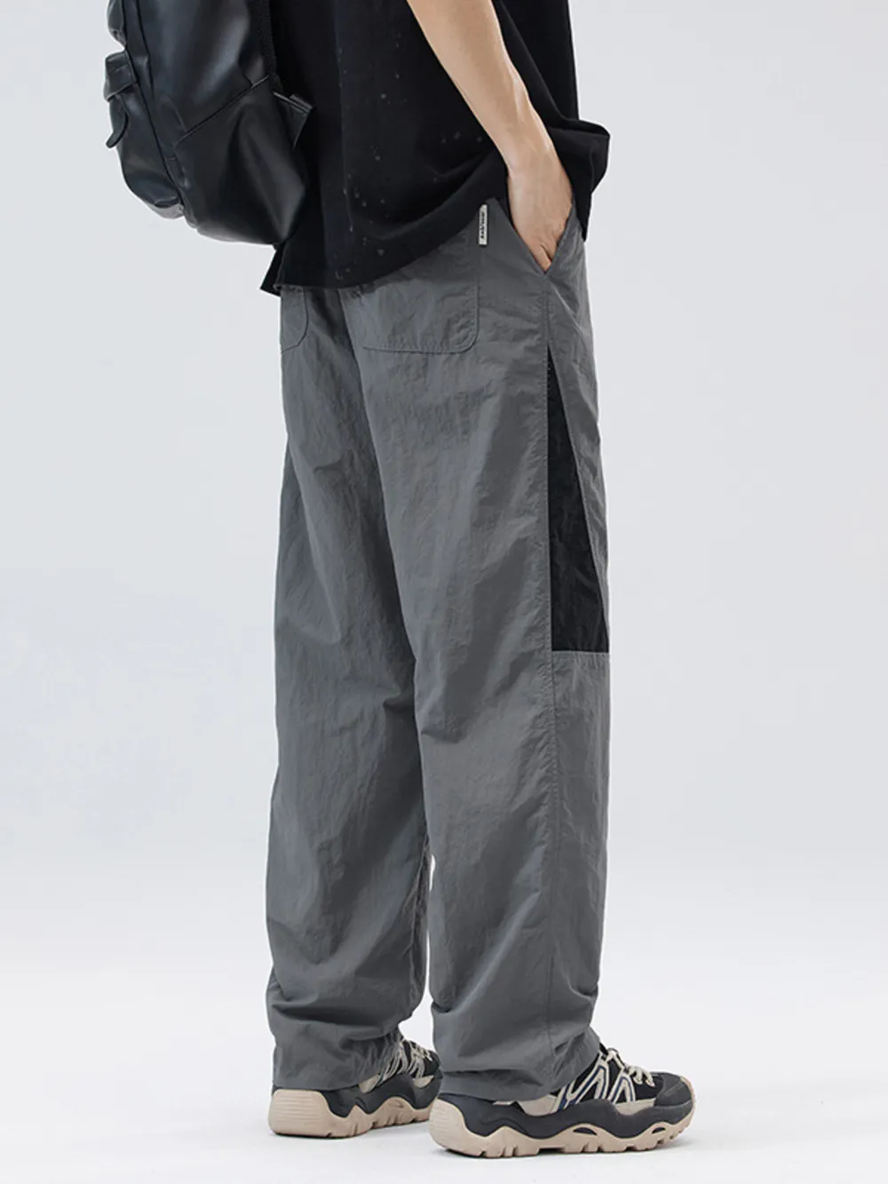 Men's Full Size Drawstring Wide Leg Pants Plus Size, image 4