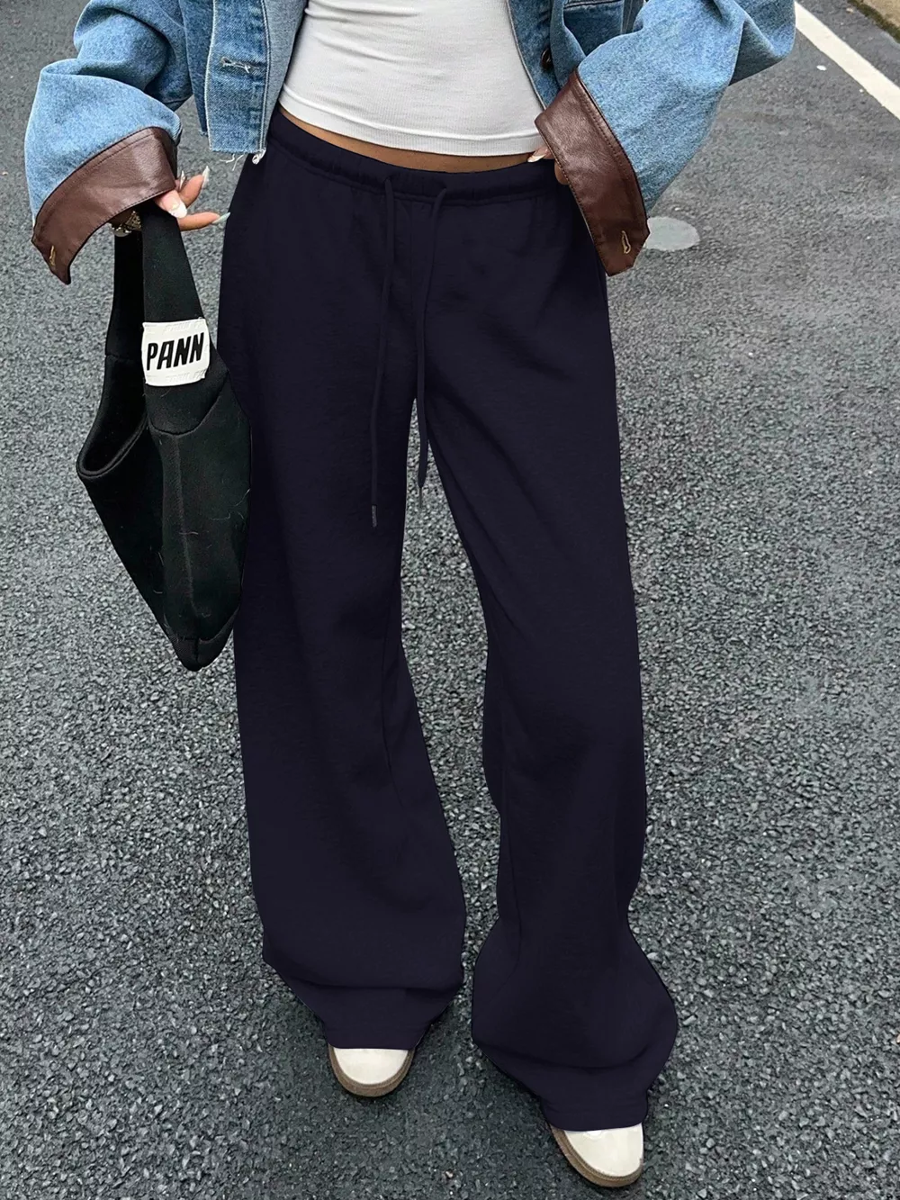 Wide Leg Drawstring Sweatpants, image 13