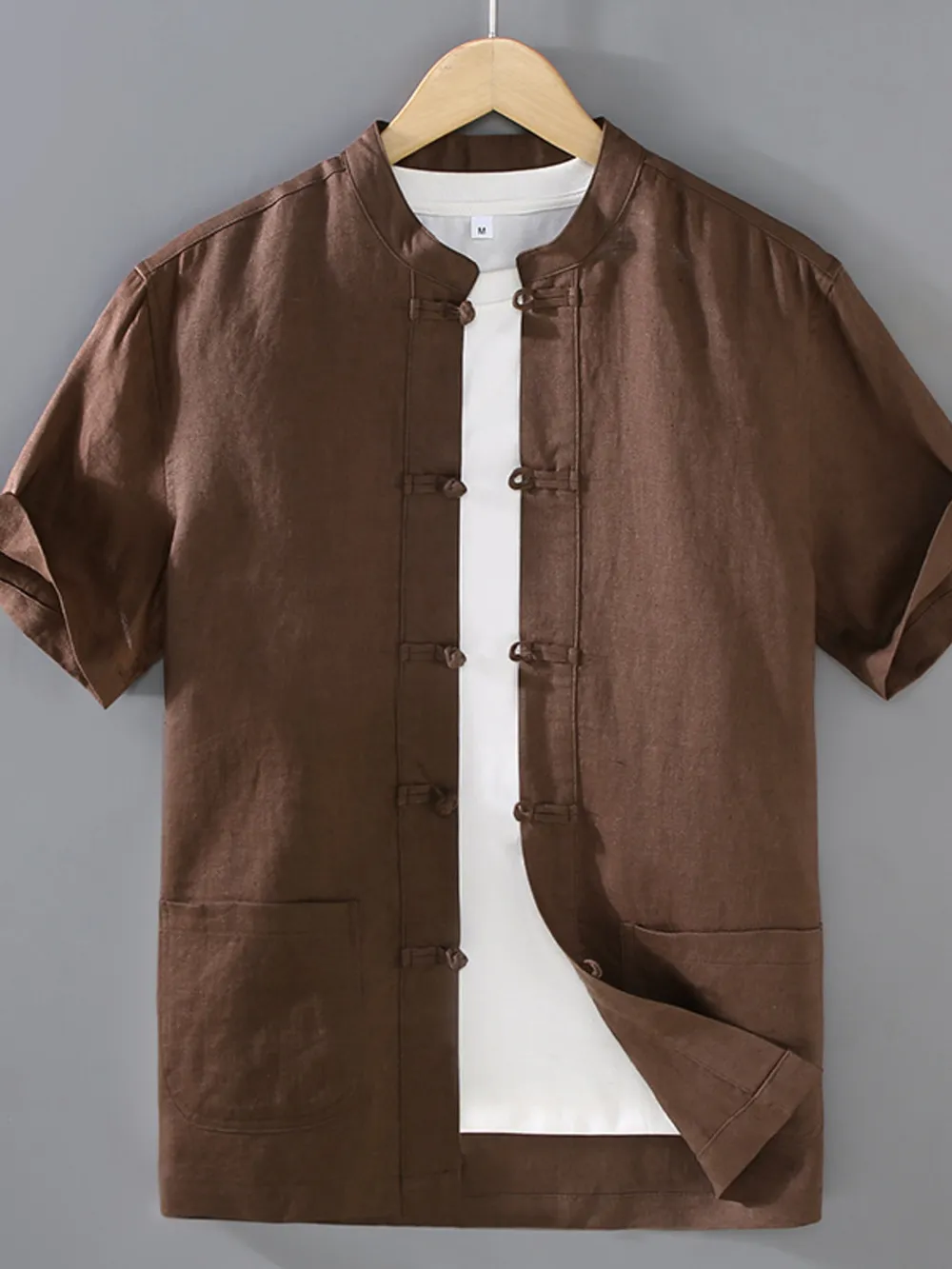 Men's Plus Size Button Up Short Sleeve Shirt, image 5