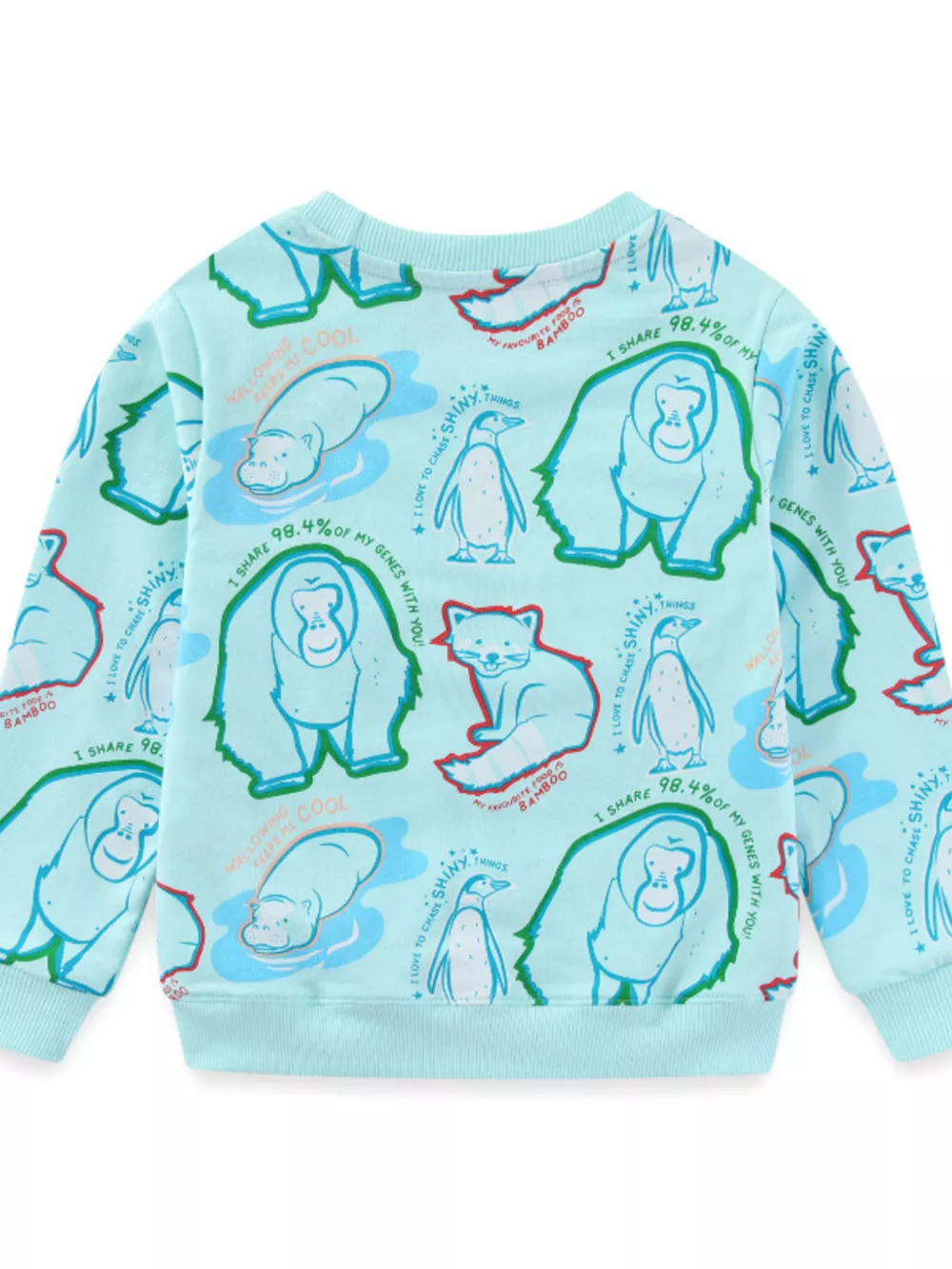 Children's Animal Print Crew Neck Sweatshirt, image 3