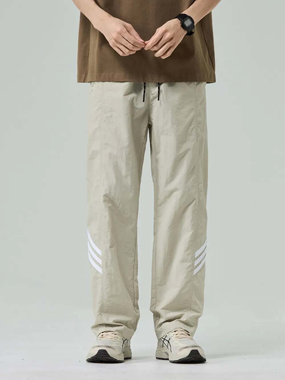 Men's Plus Size Drawstring Wide Leg Pants, image 6