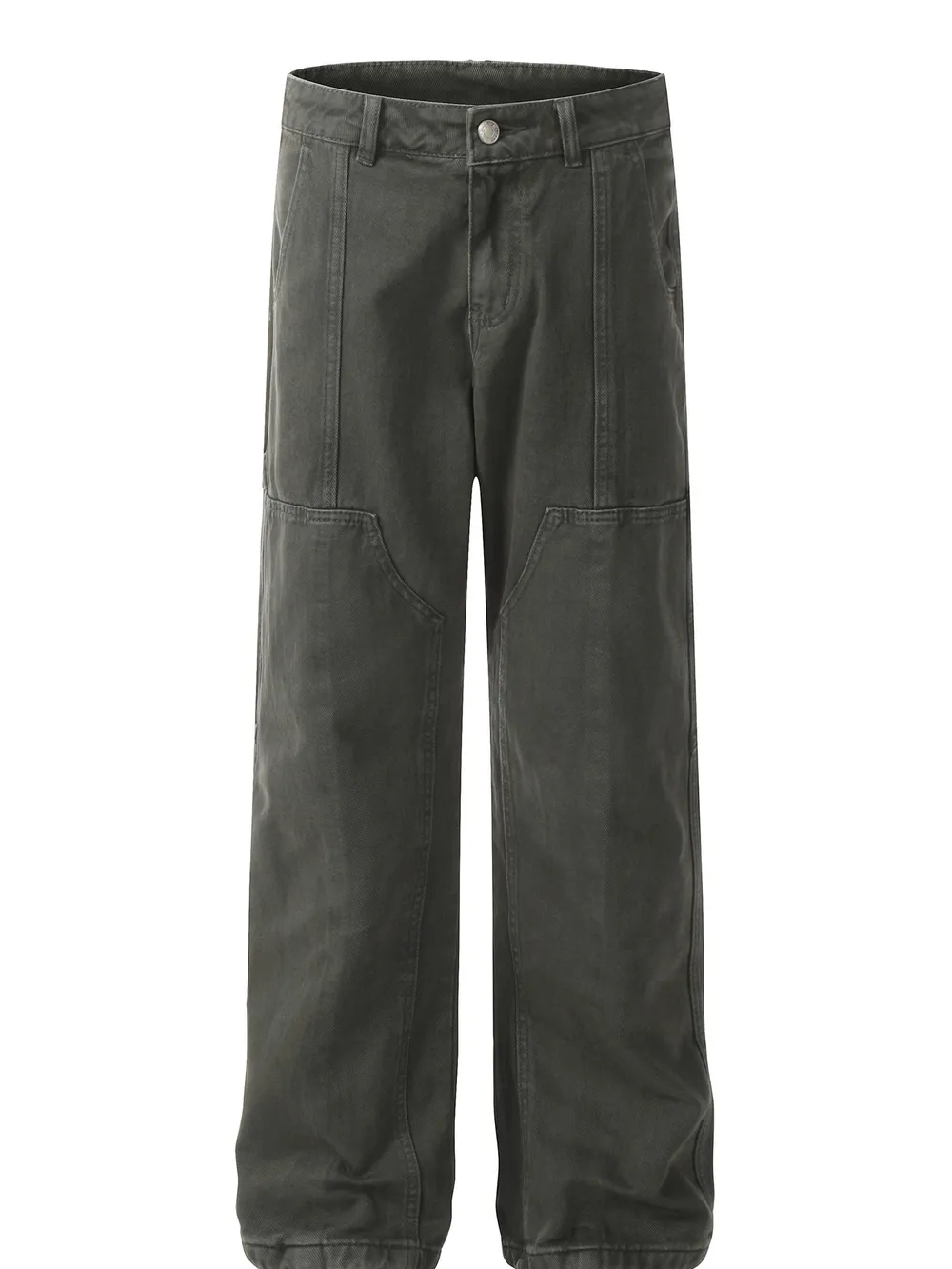 Men's Vintage Washed Wide Leg Cargo Jeans