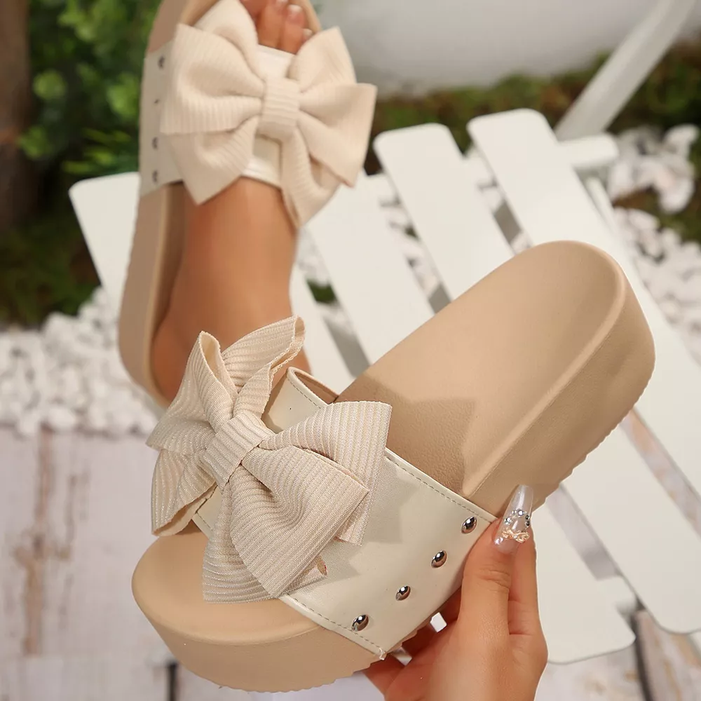 Bow Decor Platform Sandals, image 11