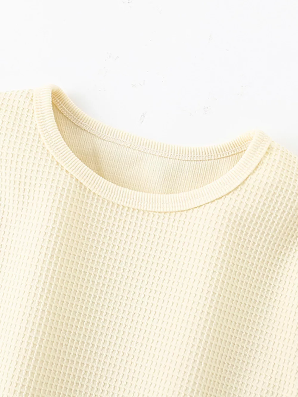 Children's Waffle Knit Tee and Shorts Set, image 2