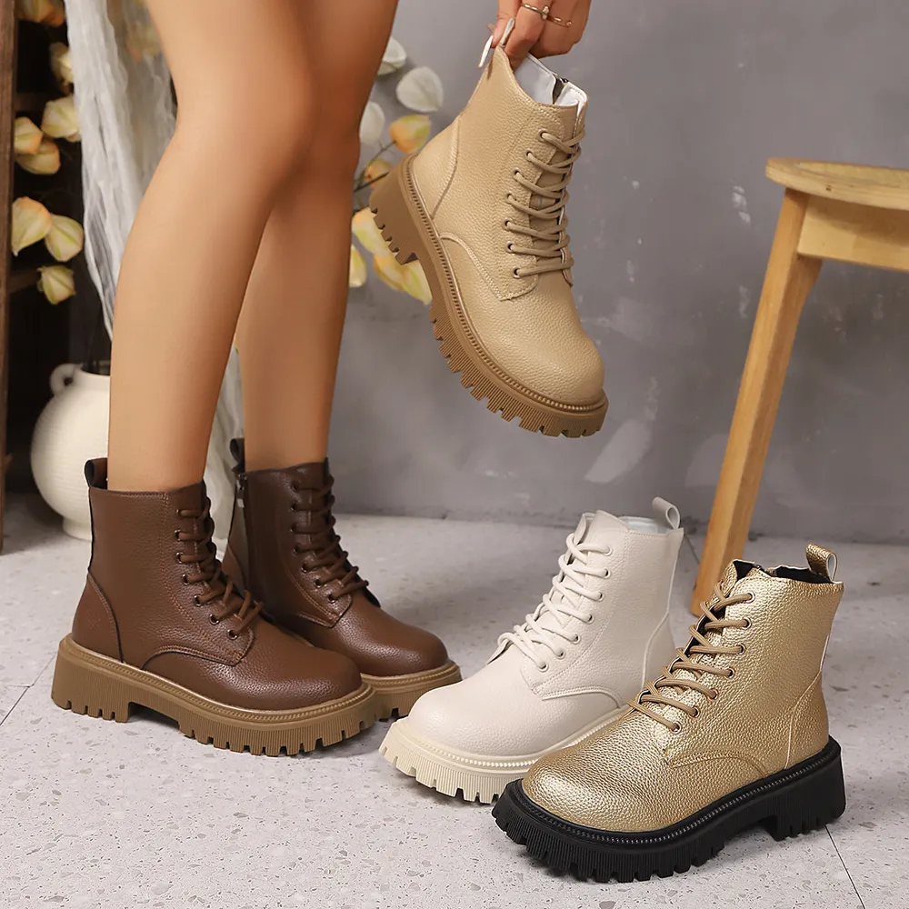 Lace Up Platform Boots, image 2