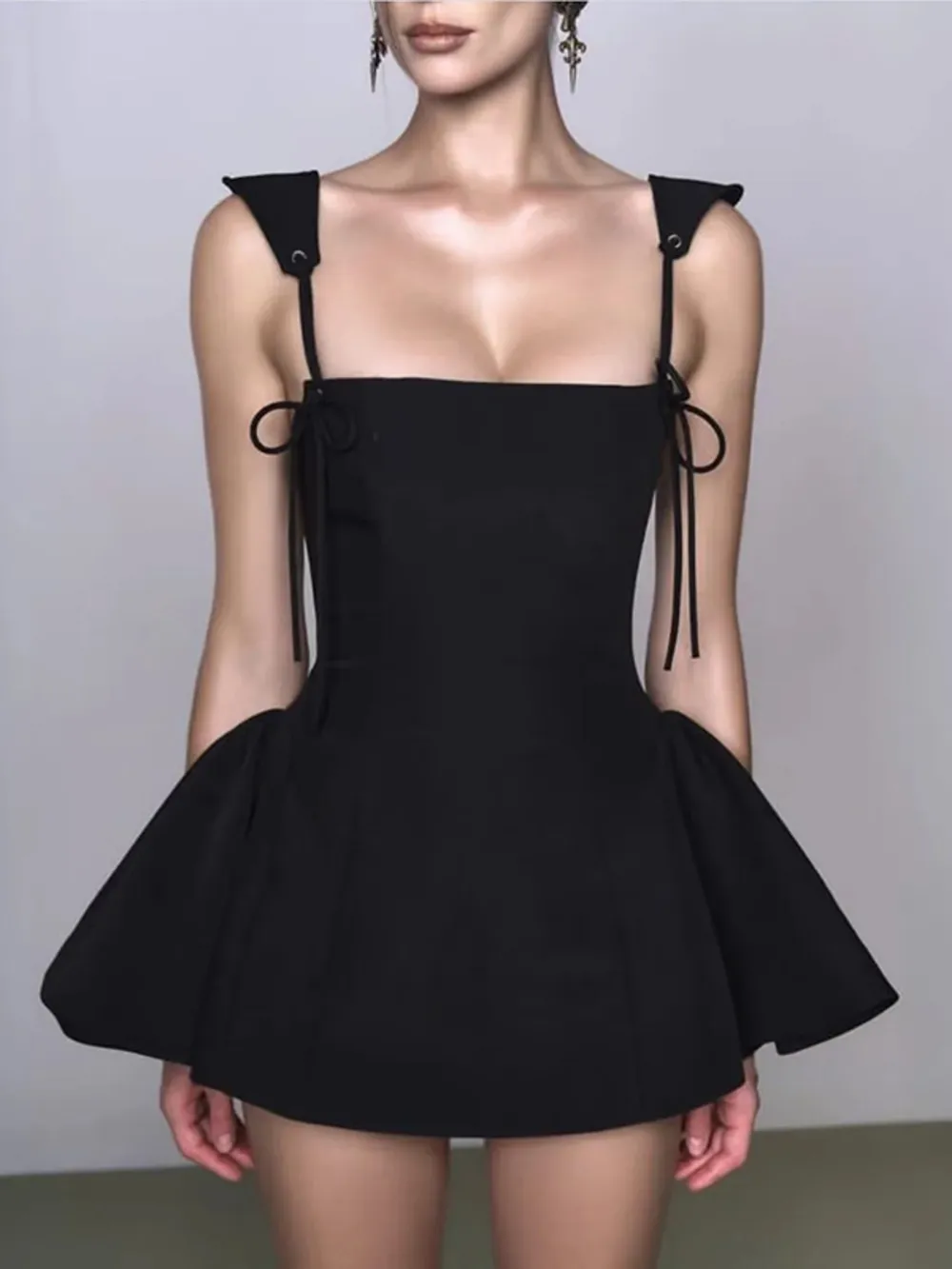 Lace Up Mini Cami Dress, image 2