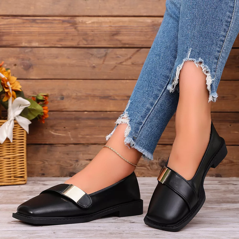 Square Toe Slip-Ons, image 2
