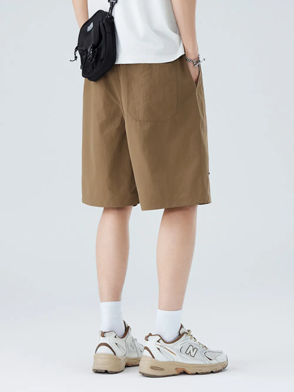 Men's Plus Size Drawstring Loose Fit Shorts, image 3