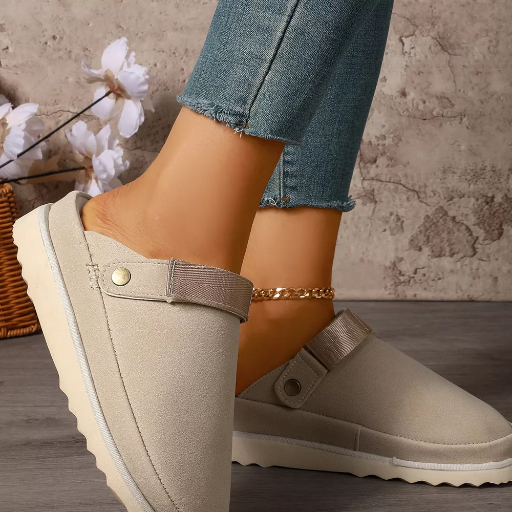 Round Toe Platform Slippers, image 13