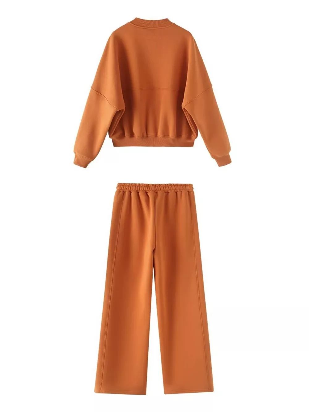 Zip Up Top and Drawstring Pants Two-Piece Set, image 2
