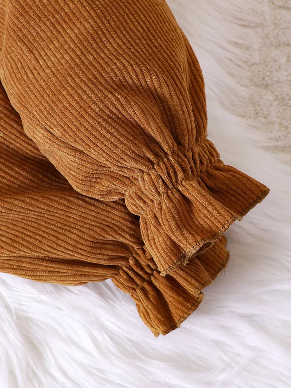 Children's Ruffled Hem Corduroy Pants, image 6