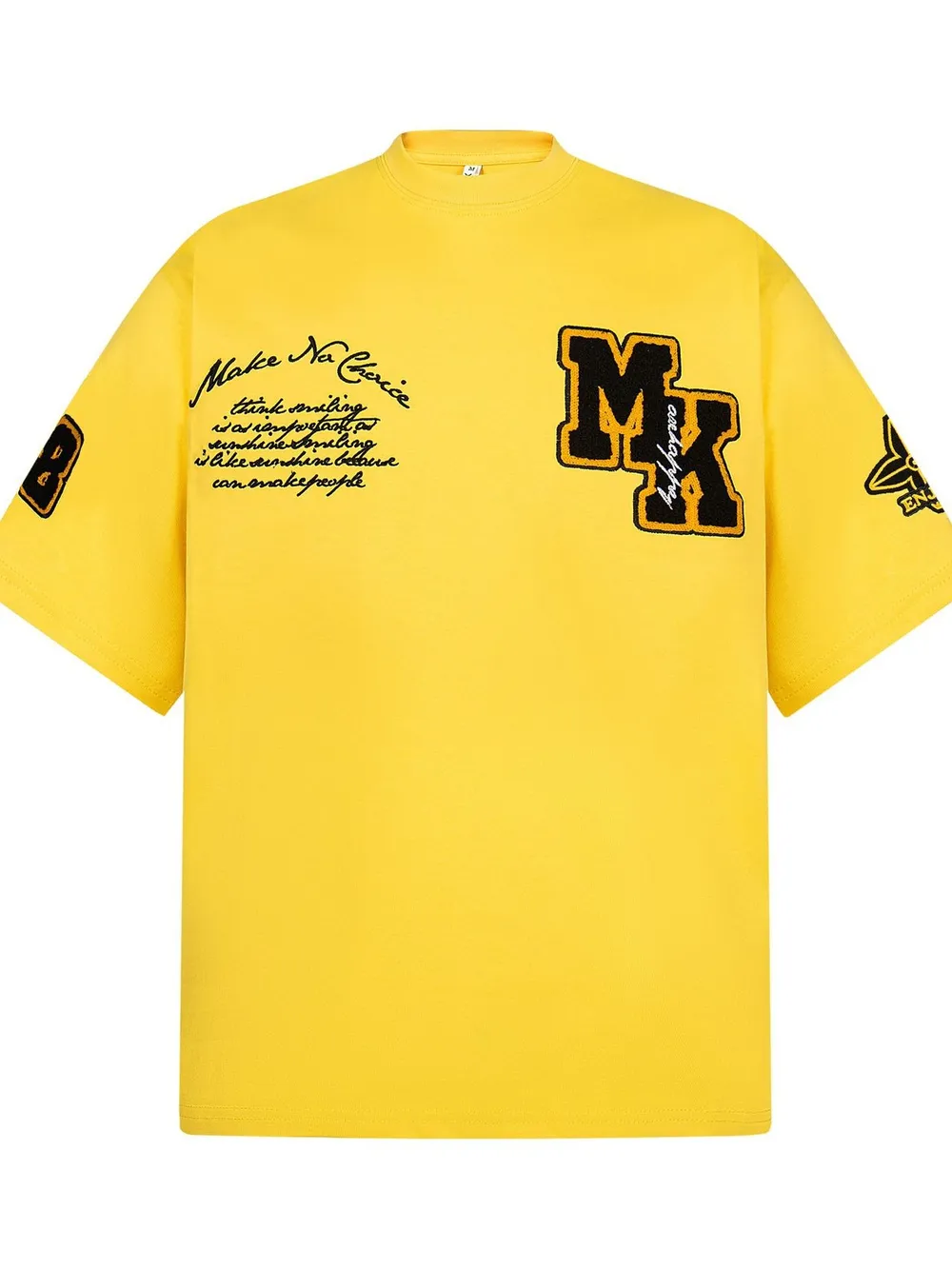Men's Oversized Letter Short Sleeve T-Shirt, image 7