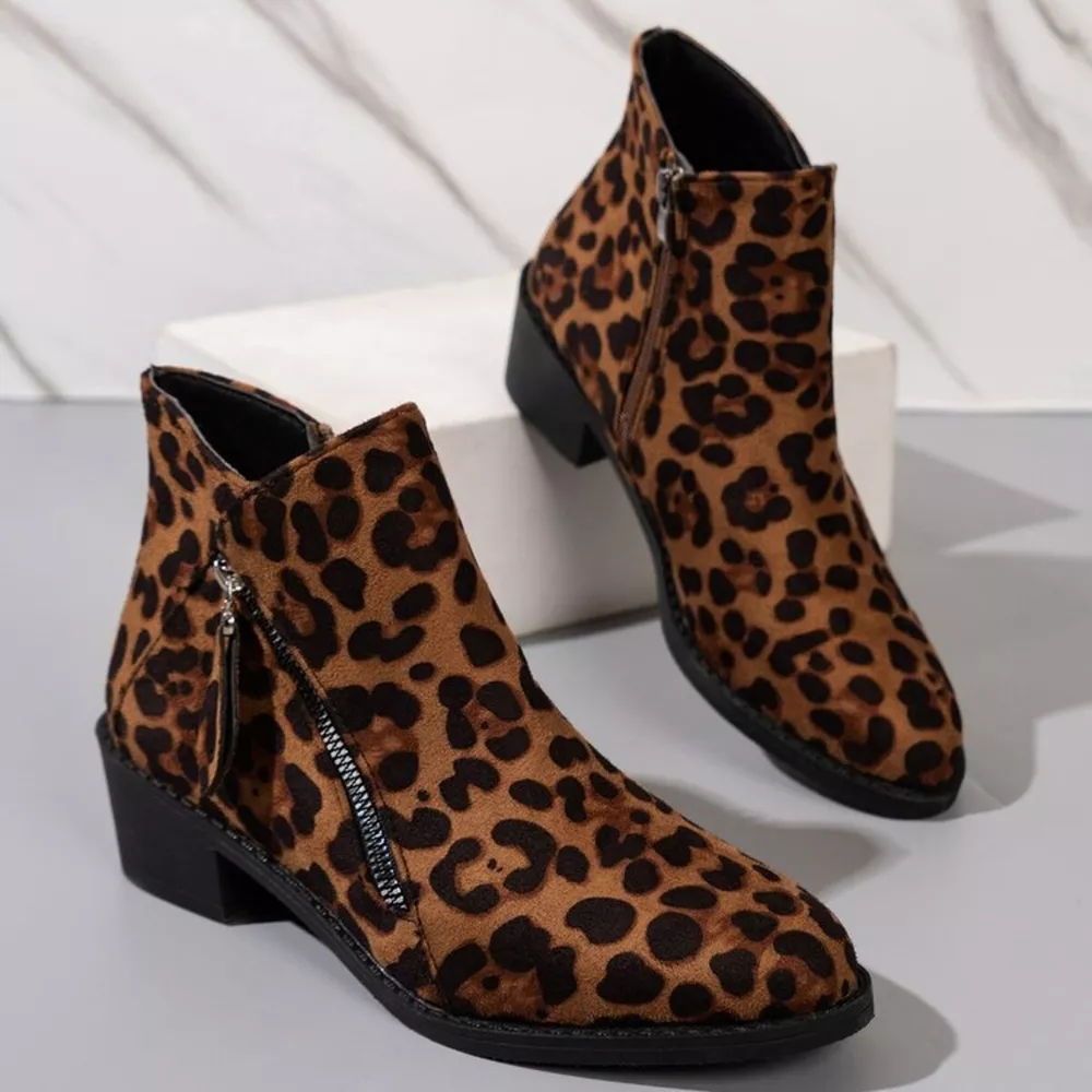 Point Toe Block Heels Boots, image 6