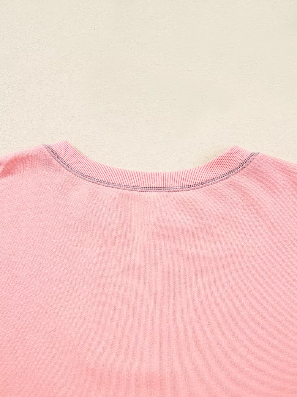 Exposed Seam Color Block Patchwork Slit Cuffs Oversize Sweatshirt, image 6