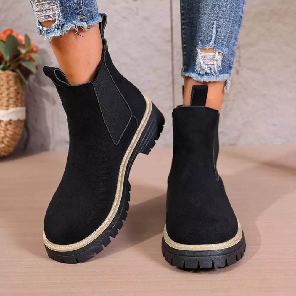Round Toe Platform Boots, image 4