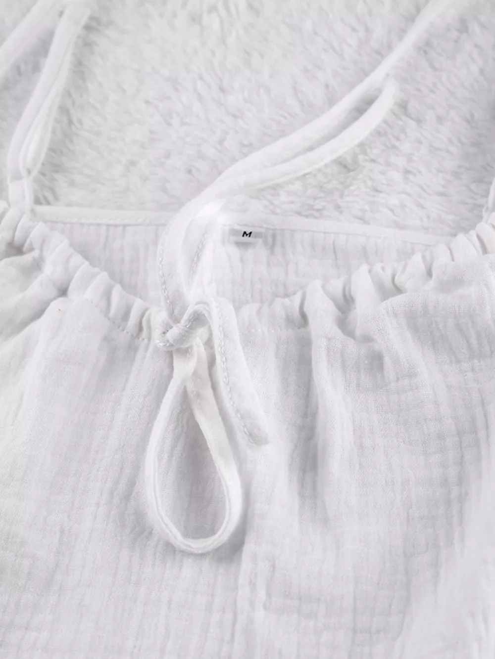 Tie Front Relaxed Fit Cami and Shorts Set, image 6