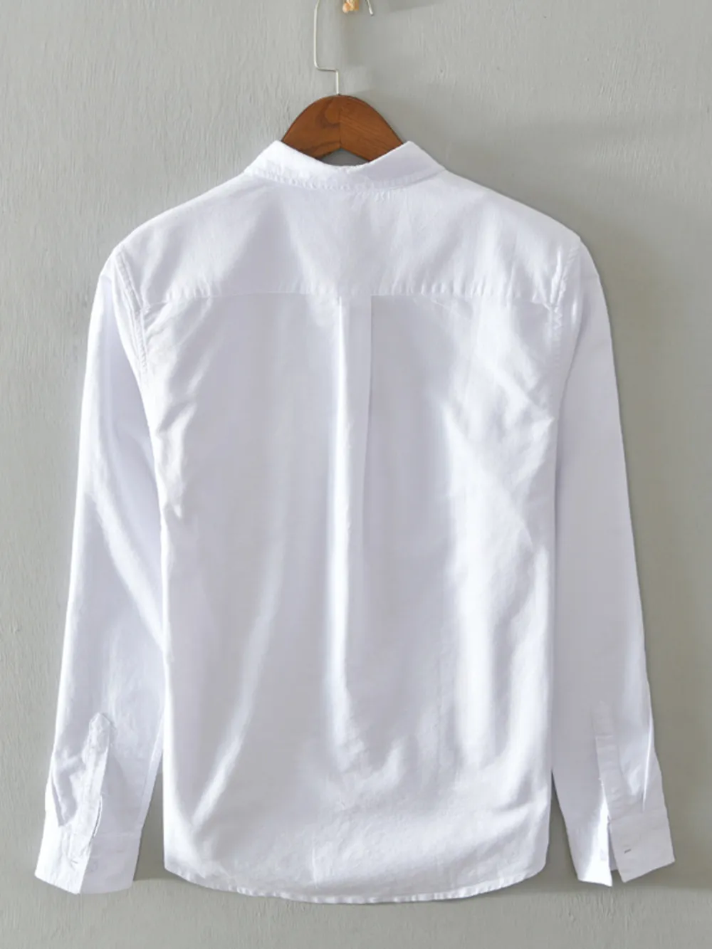Men's Plus Size Button Up Long Sleeve Shirt, image 3