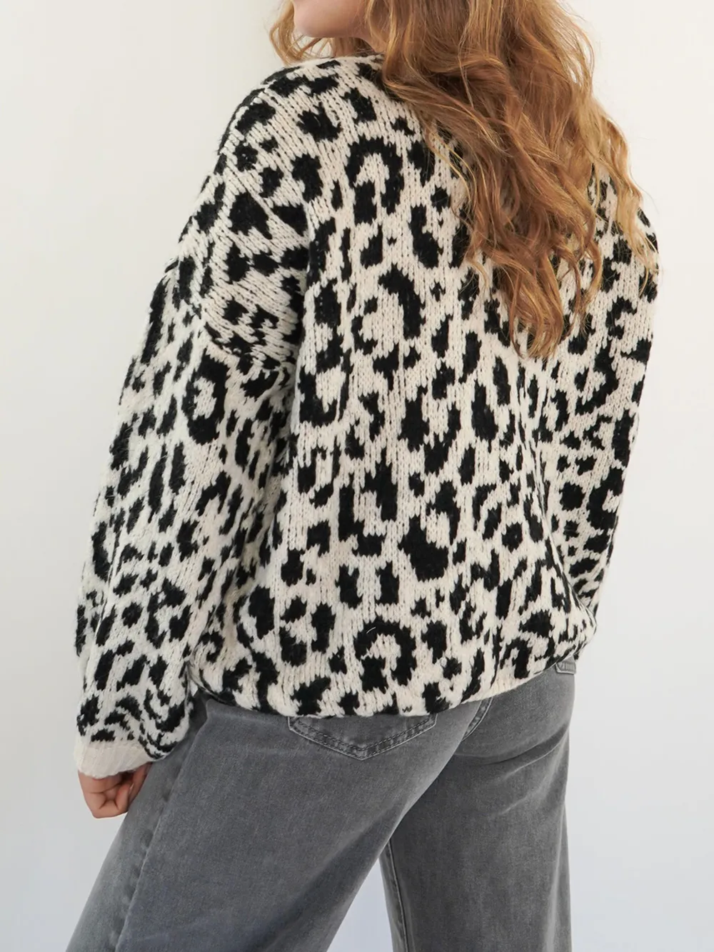 Leopard Tie Front Cardigan, image 3