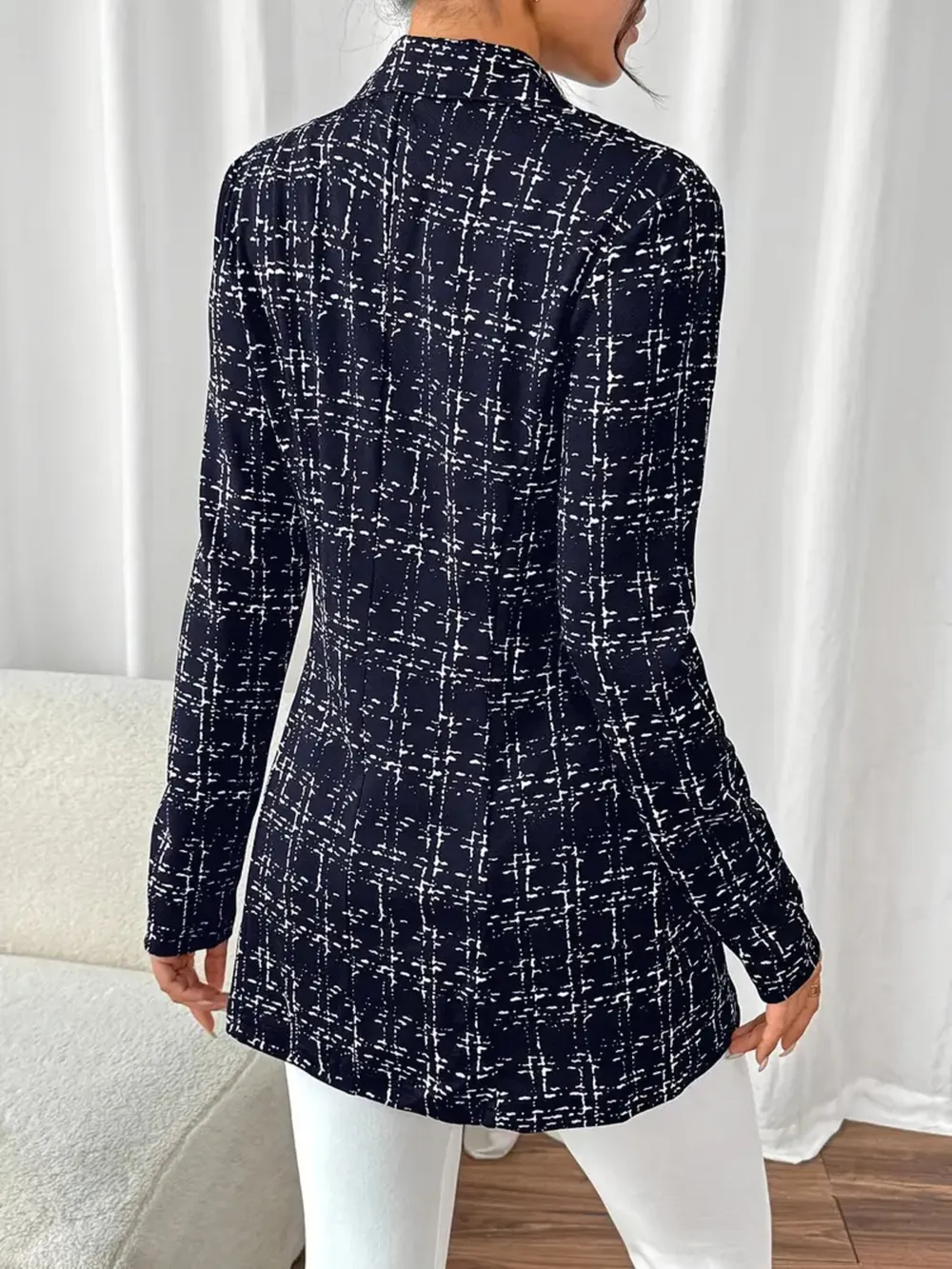 Tweed Double-Breasted Blazer, image 12