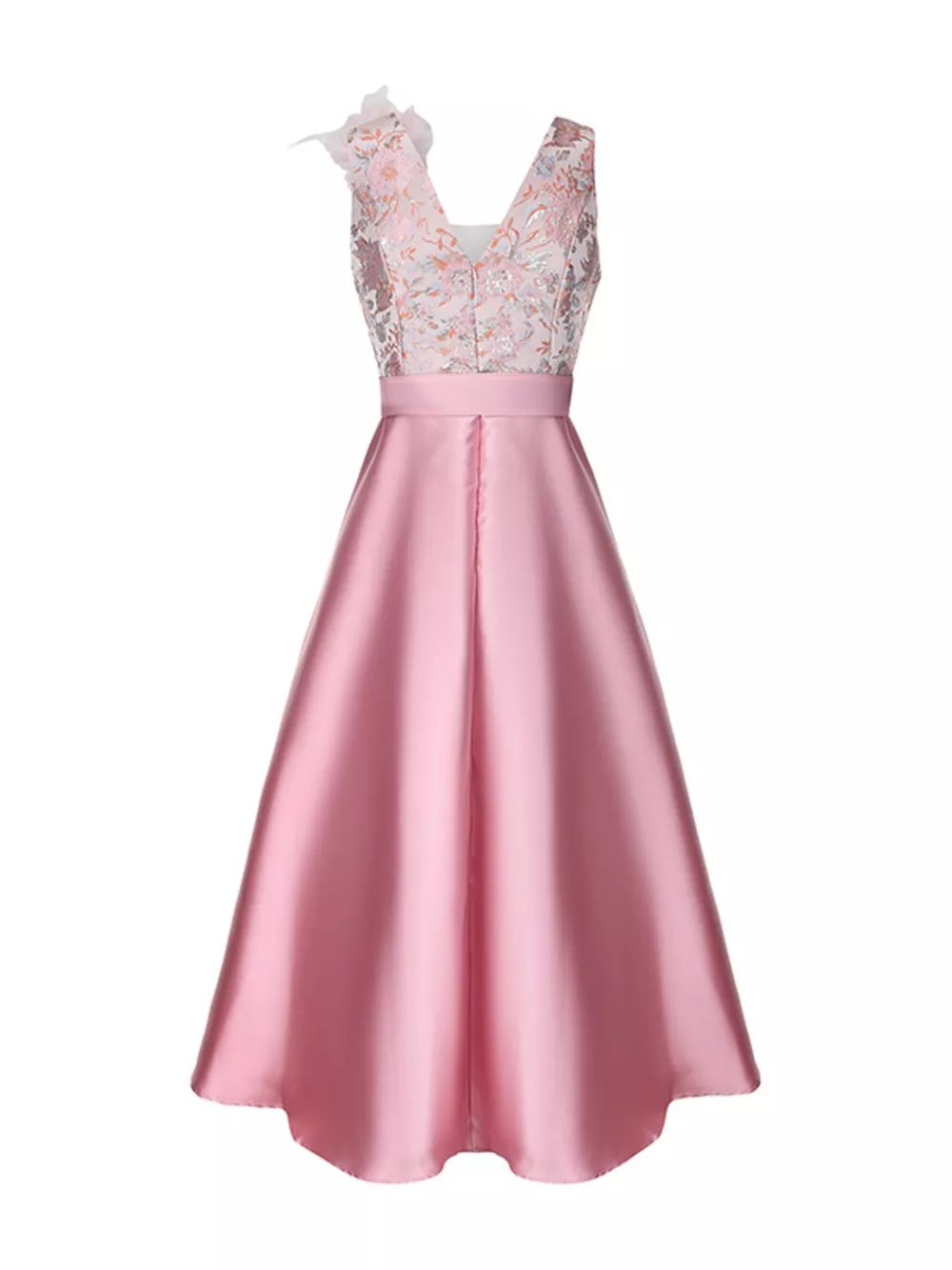 Floral Sleeveless Belted Midi Dress, image 6