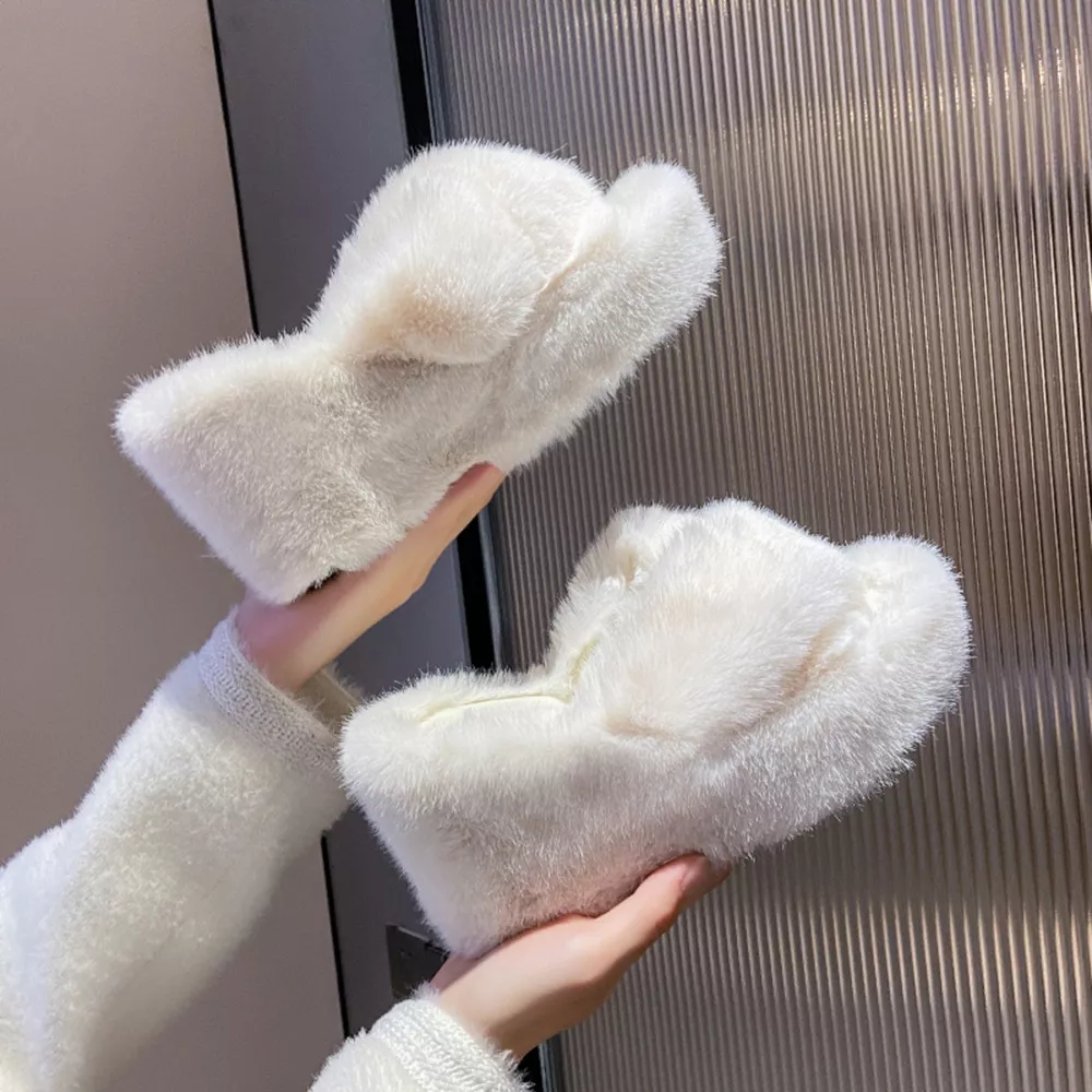Fluffy Wedge Slippers, image 8