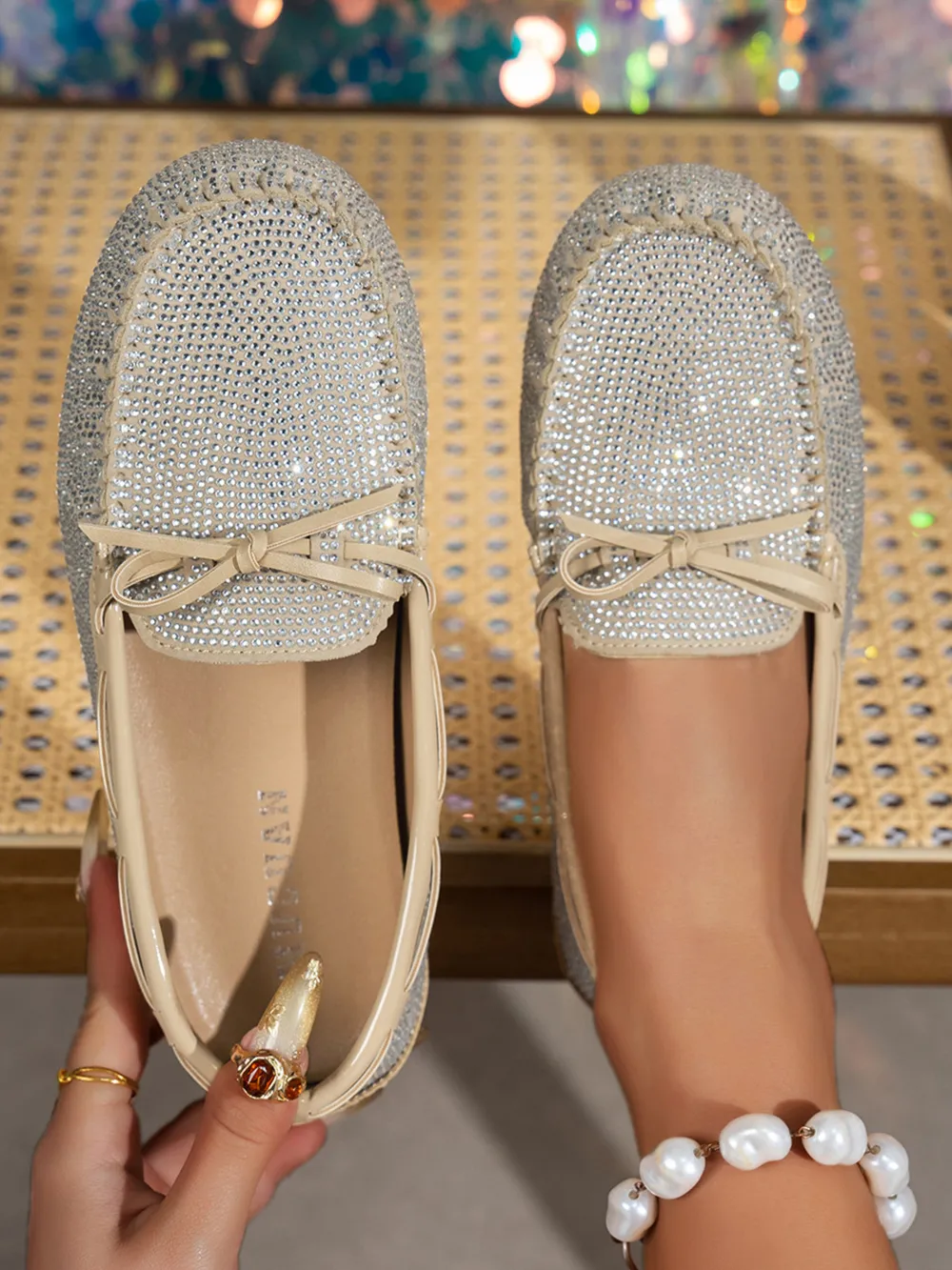 Bow Round Toe Flats Slip-Ons, image 6