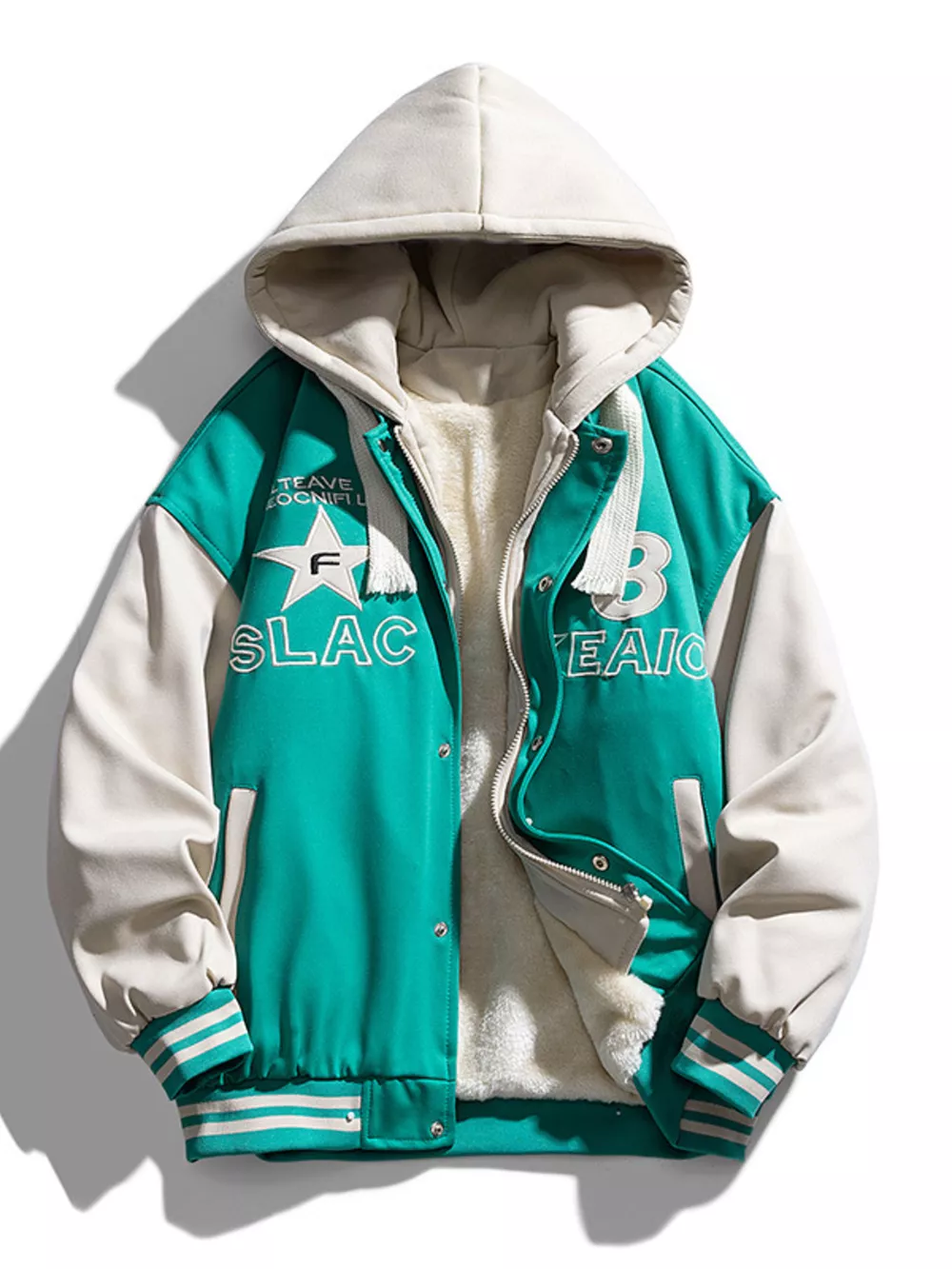 Men's Full Size Zip Up Hooded Jacket Plus Size, image 5