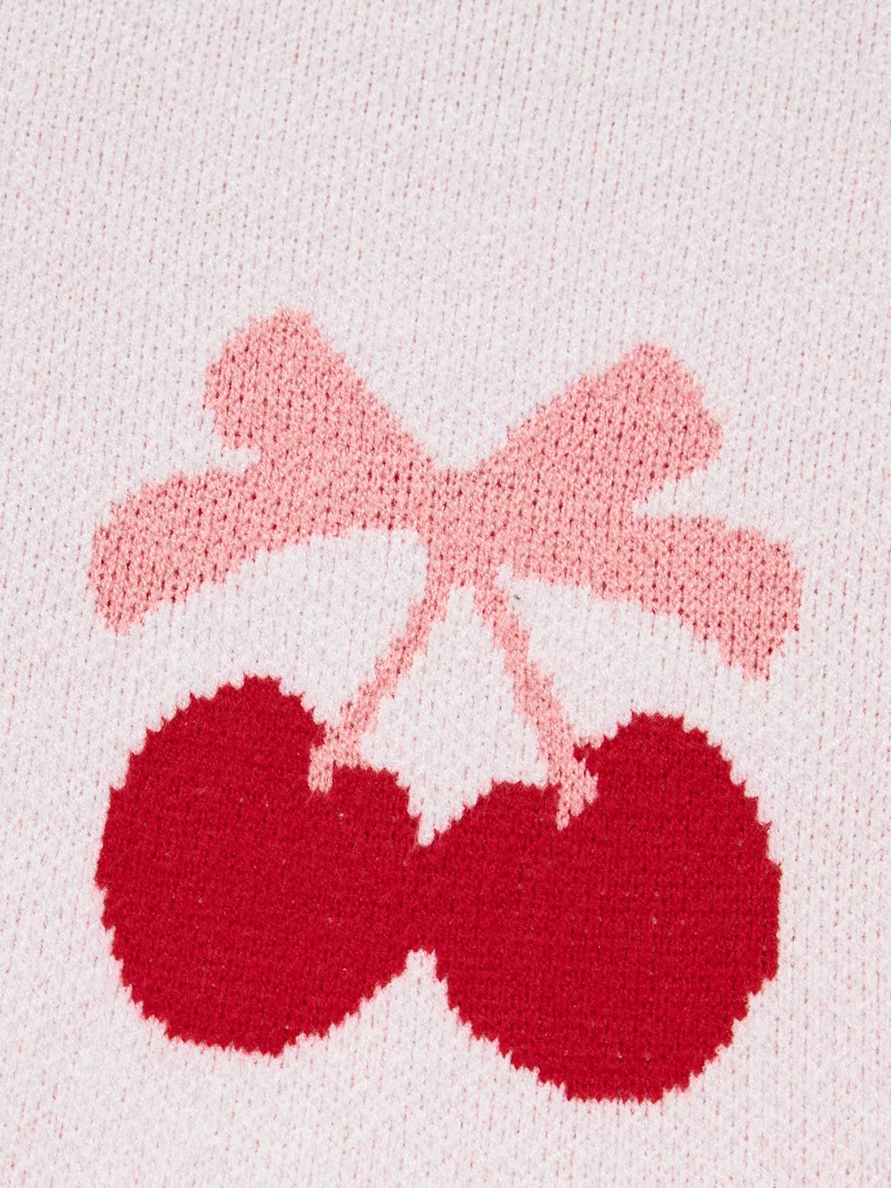 Cherry Pattern Drop Shoulder Sweater, image 5